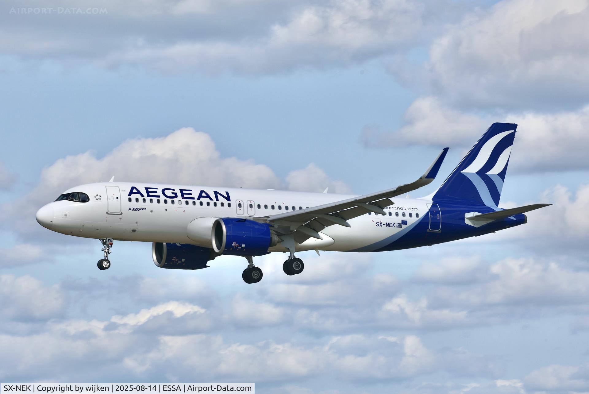 SX-NEK, 2023 Airbus A320-271N C/N 11382, Rwy 26