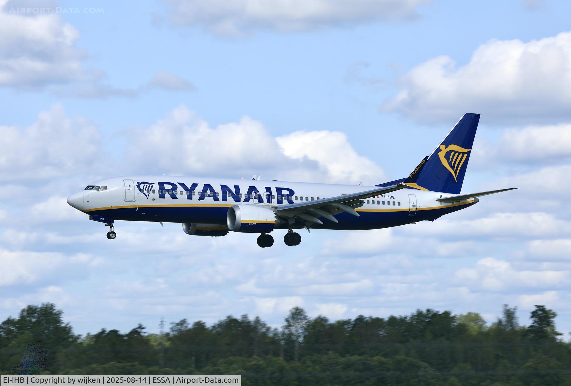 EI-IHB, 2023 Boeing 737-8-200 MAX C/N 67082, Rwy 26