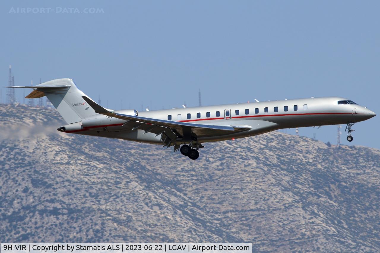 9H-VIR, 2022 Bombardier BD-700-2A12 Global 7500 C/N 70123, LGAVWW