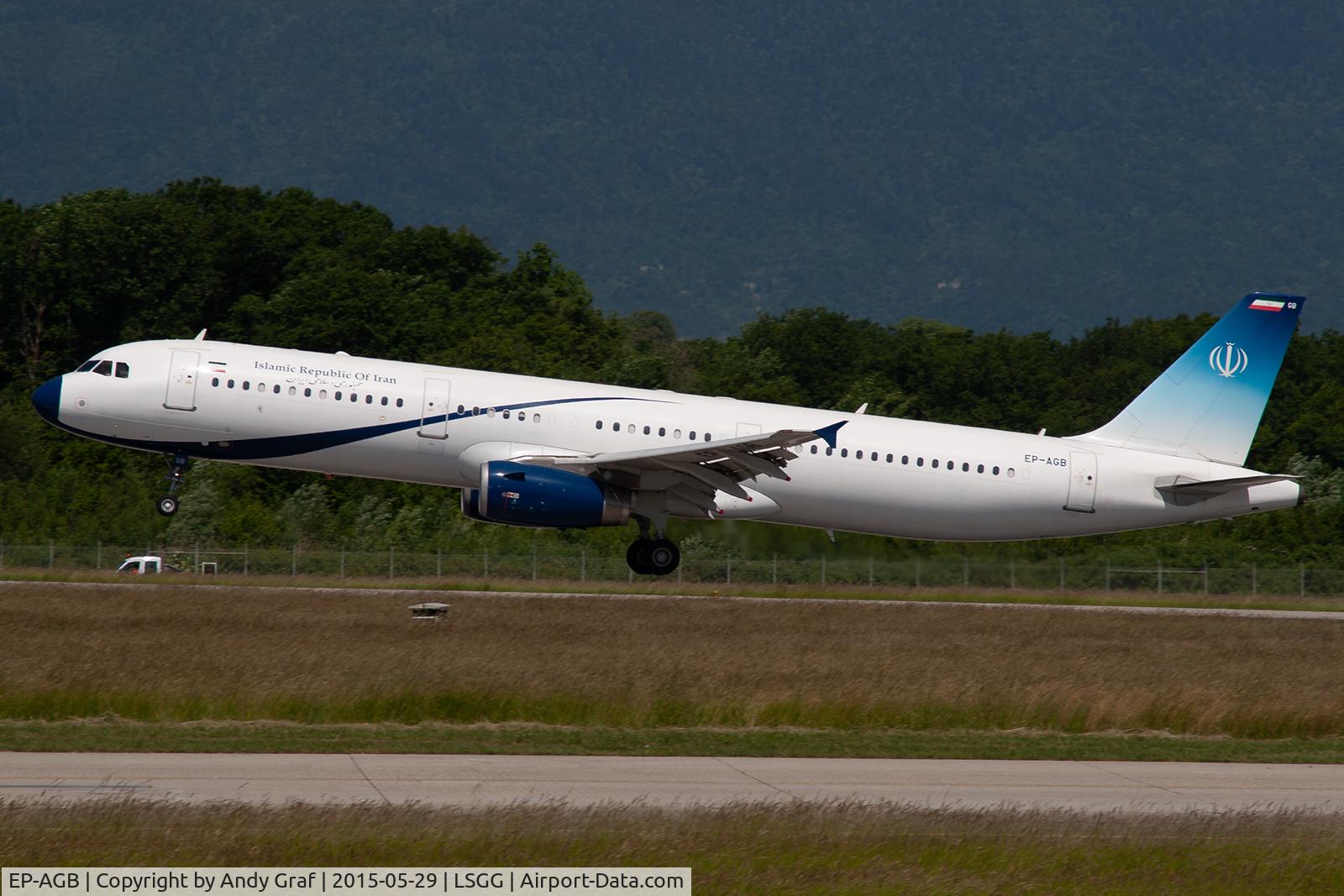 EP-AGB, 2000 Airbus A321-231 C/N 1202, Goverment of Iran A321