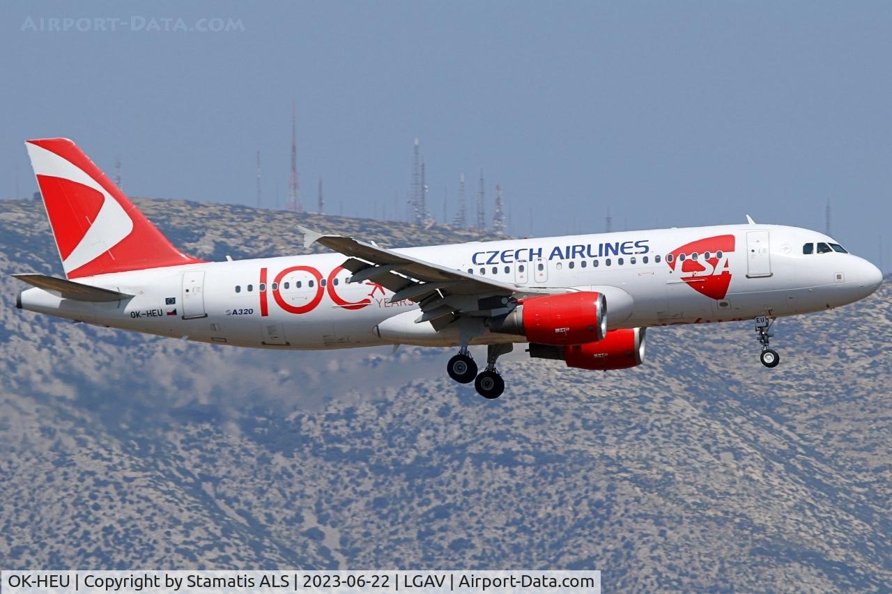 OK-HEU, 2002 Airbus A320-214 C/N 1885, LGAV, 03L