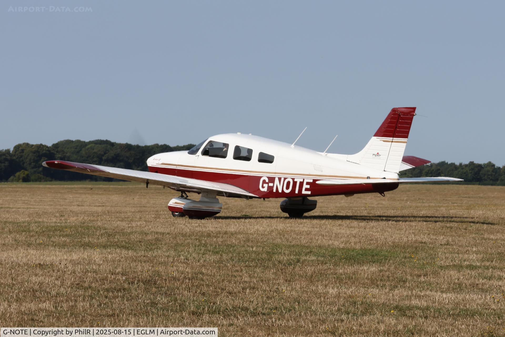 G-NOTE, 1997 Piper PA-28-181 Cherokee Archer III C/N 2843082, G-NOTE 1997 Piper PA-28-181 Cherokee Archer lll White Waltham 