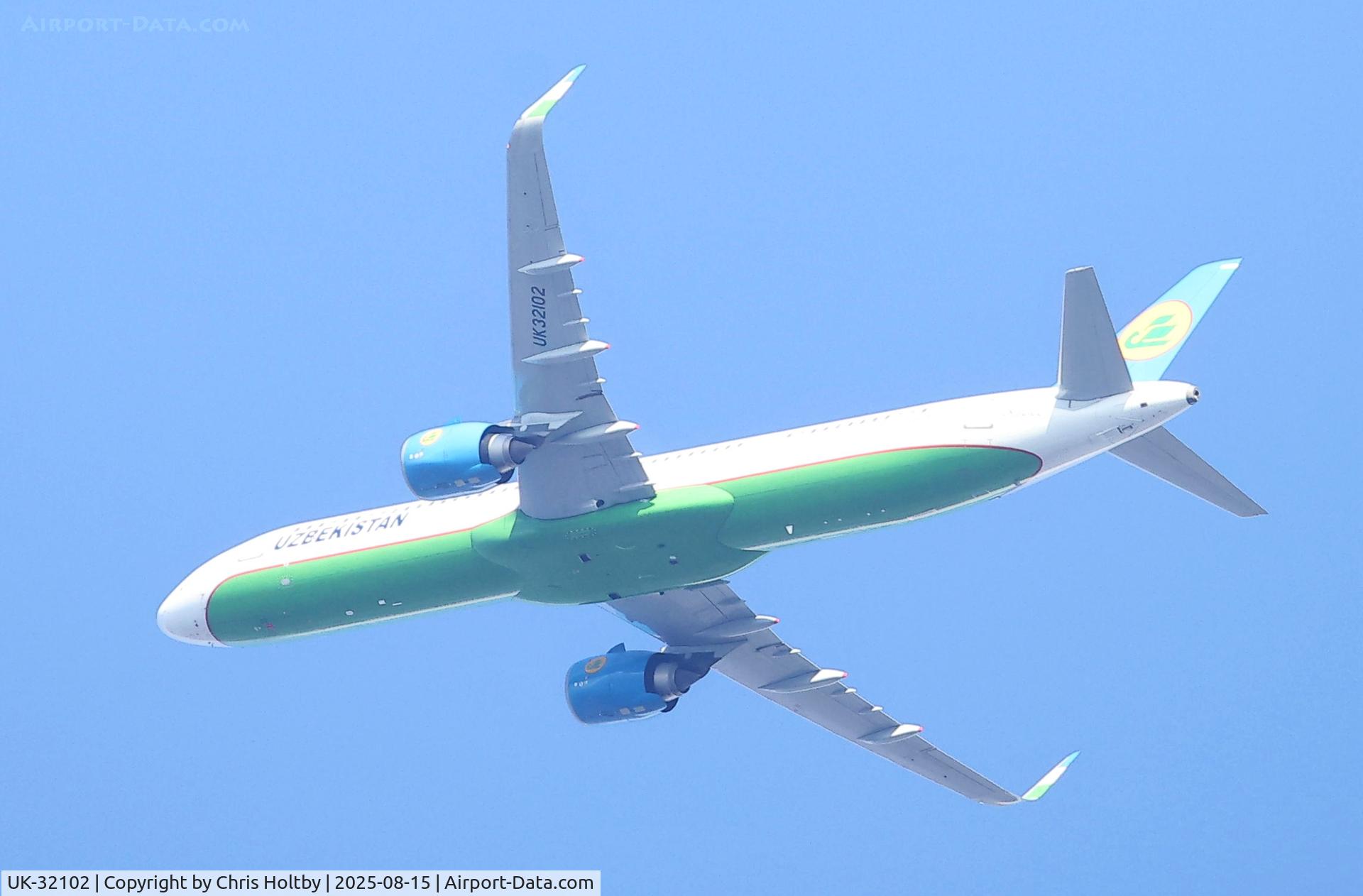 UK-32102, , Over Potters Bar going into LHR from Tashkent UTTT