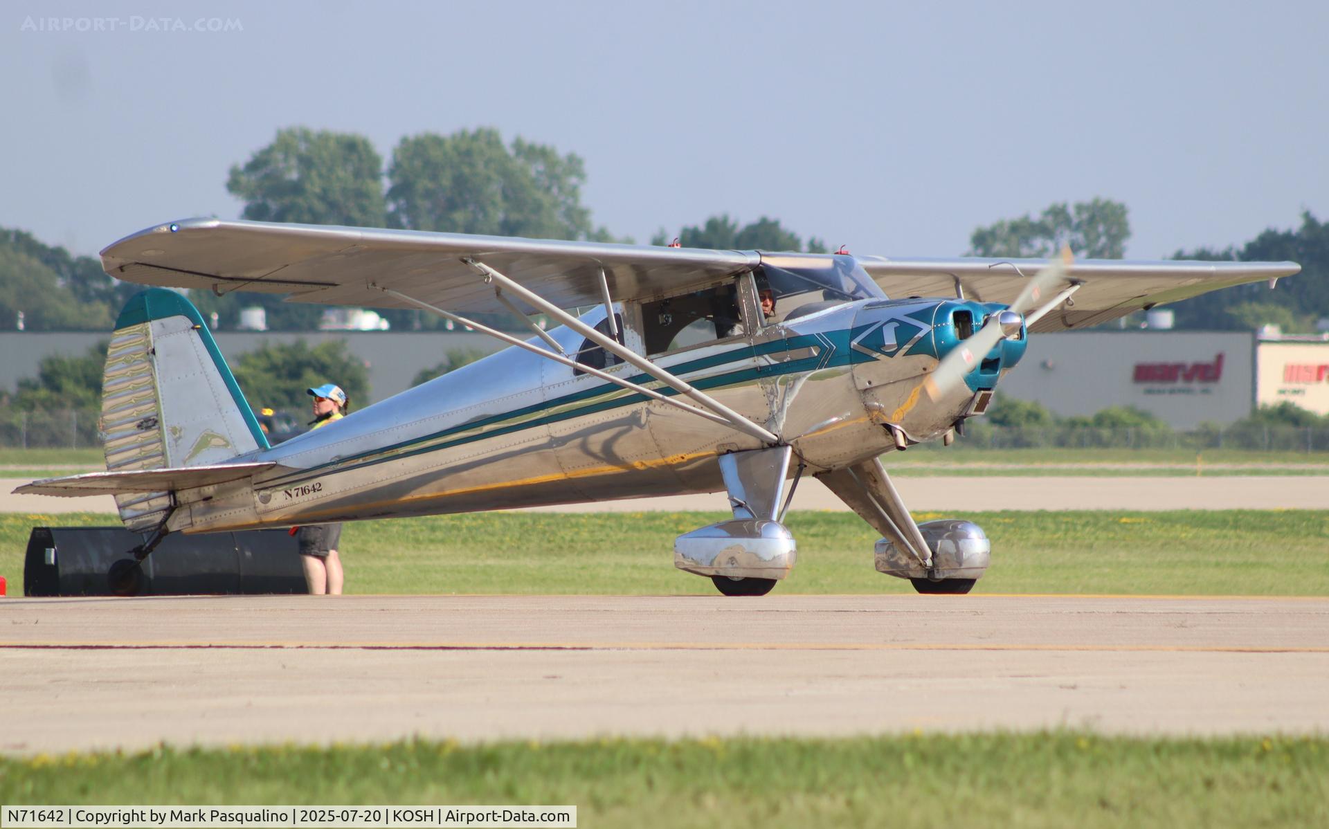 N71642, 1946 Silvaire LUSCOMBE 8A C/N 3069, Luscombe 8A
