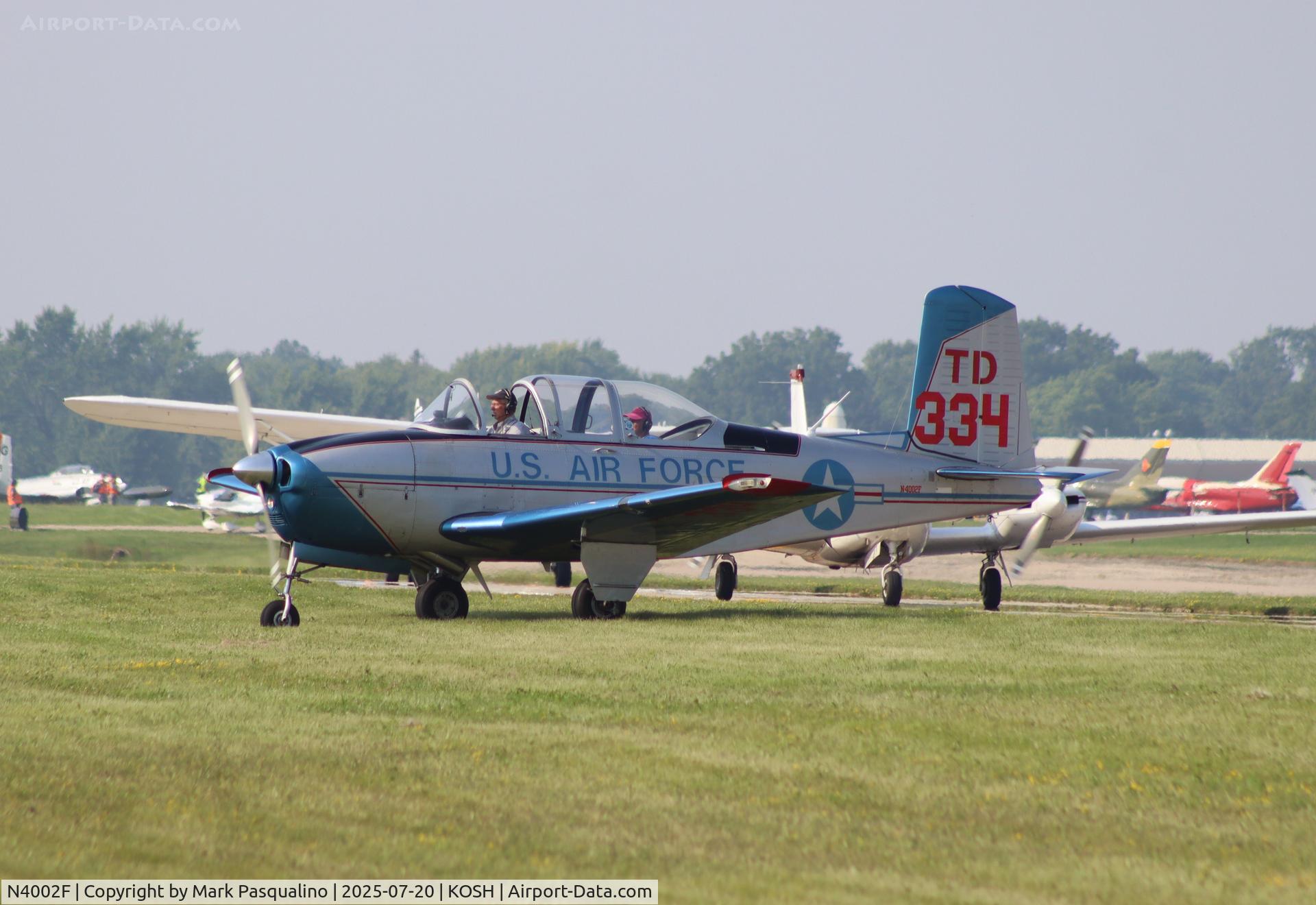 N4002F, 1955 Beech A45 C/N G-779, Beech T-34A