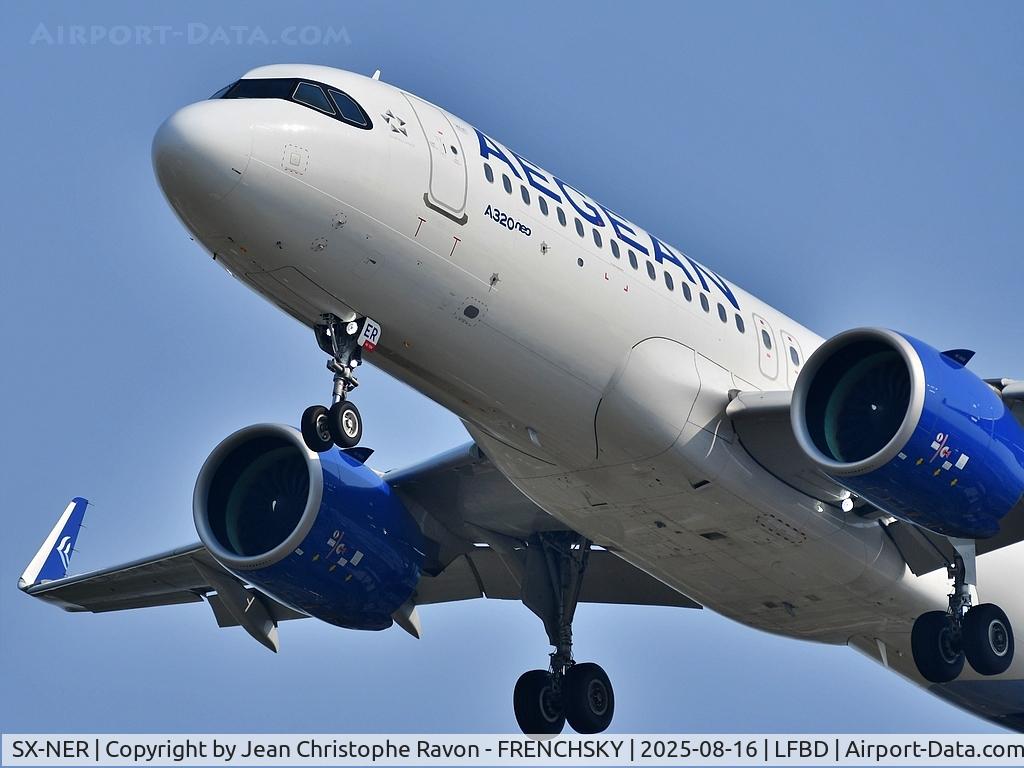 SX-NER, 2024 Airbus A320-271N C/N 12079, Athens (ATH)	Bordeaux (BOD)	A3696