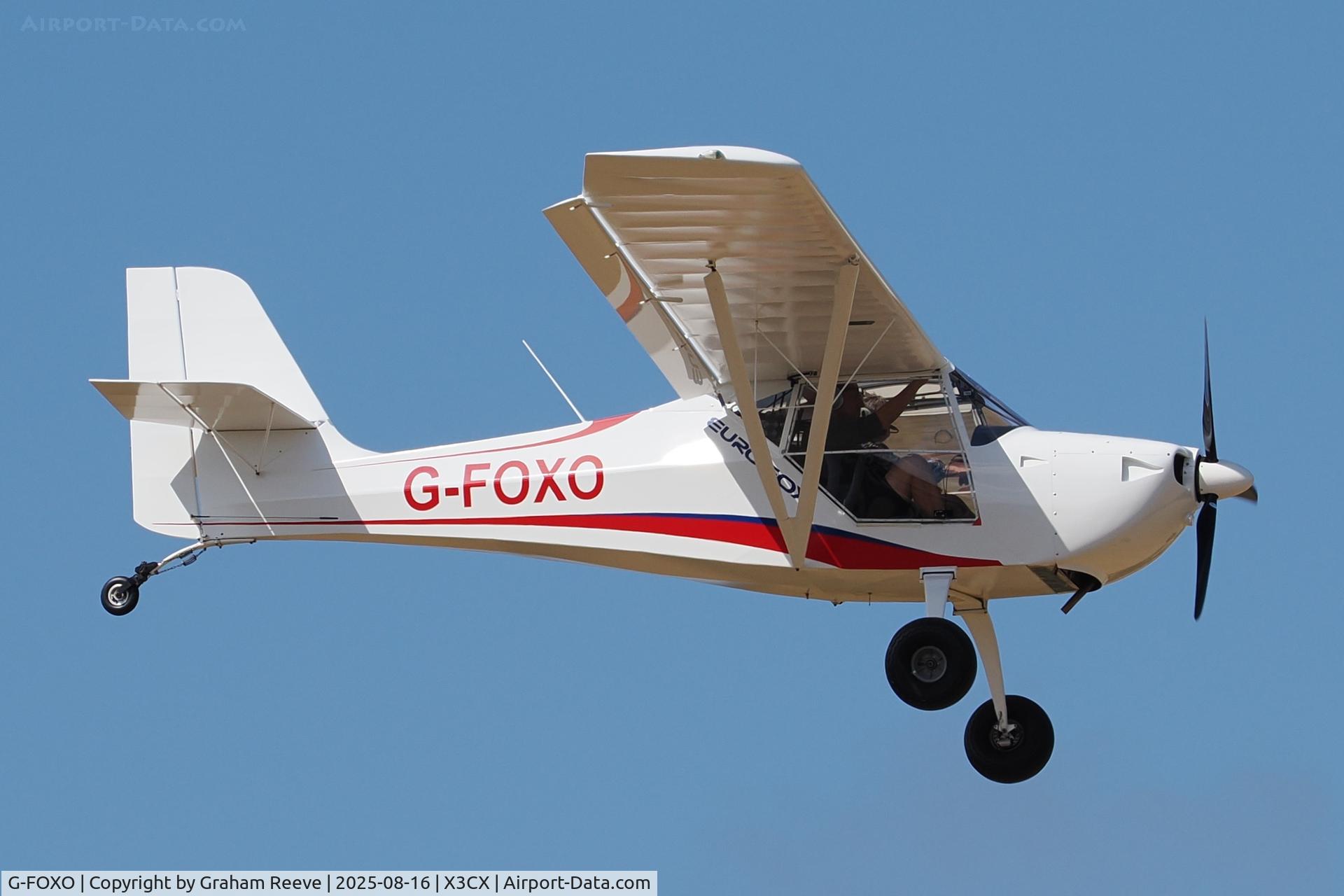 G-FOXO, 2014 Aeropro Eurofox 912(S) C/N LAA 376-15165, Landing at Northrepps.