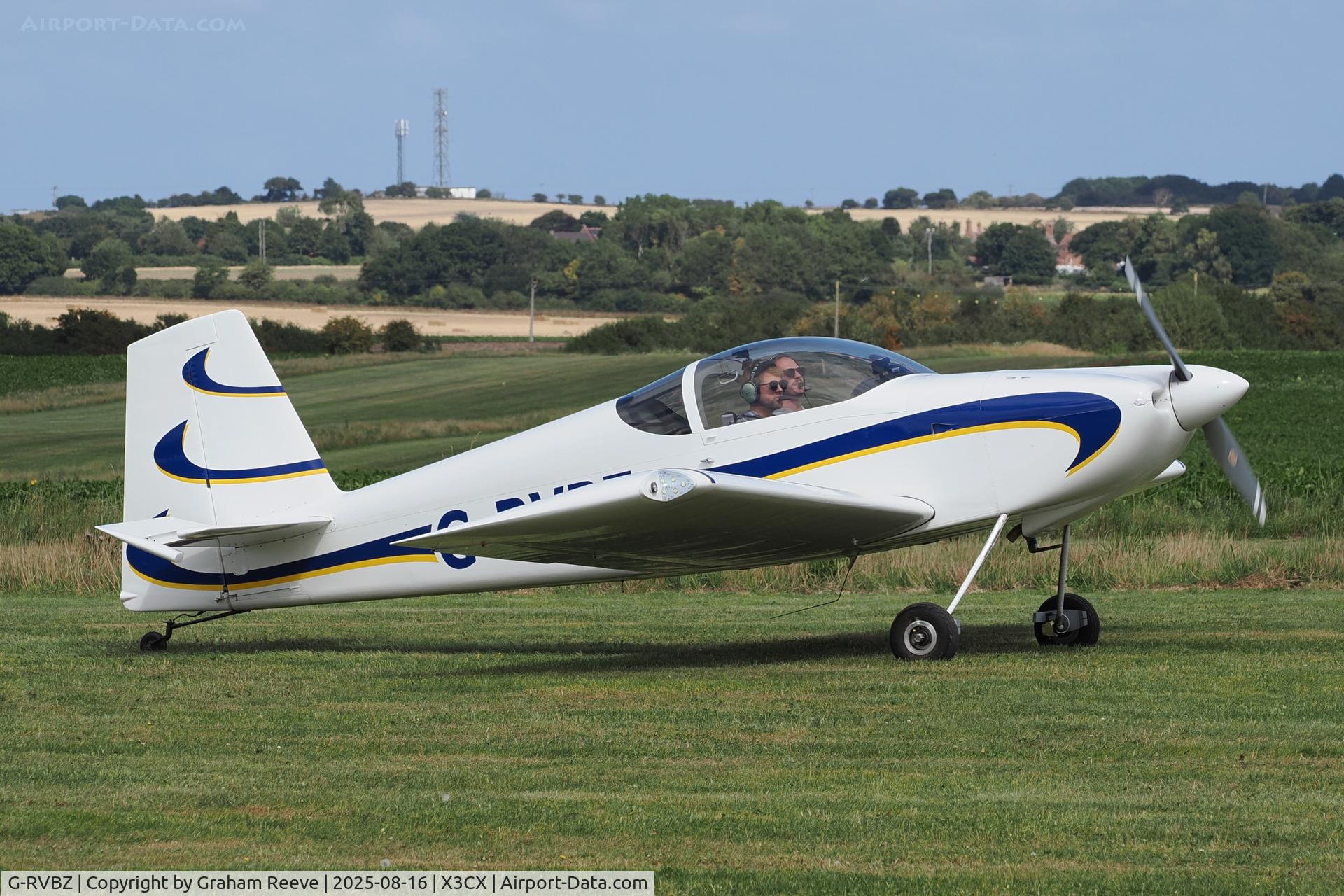 G-RVBZ, 2019 Van's RV-7 C/N PFA 323-14583, Just landed at Northrepps.