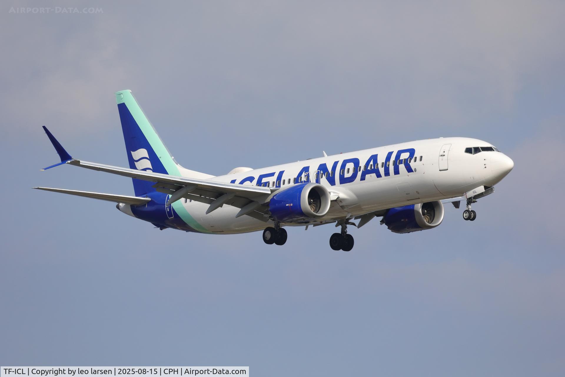 TF-ICL, 2019 Boeing 737-8 MAX C/N 60009, Copenhagen 15.8.2025