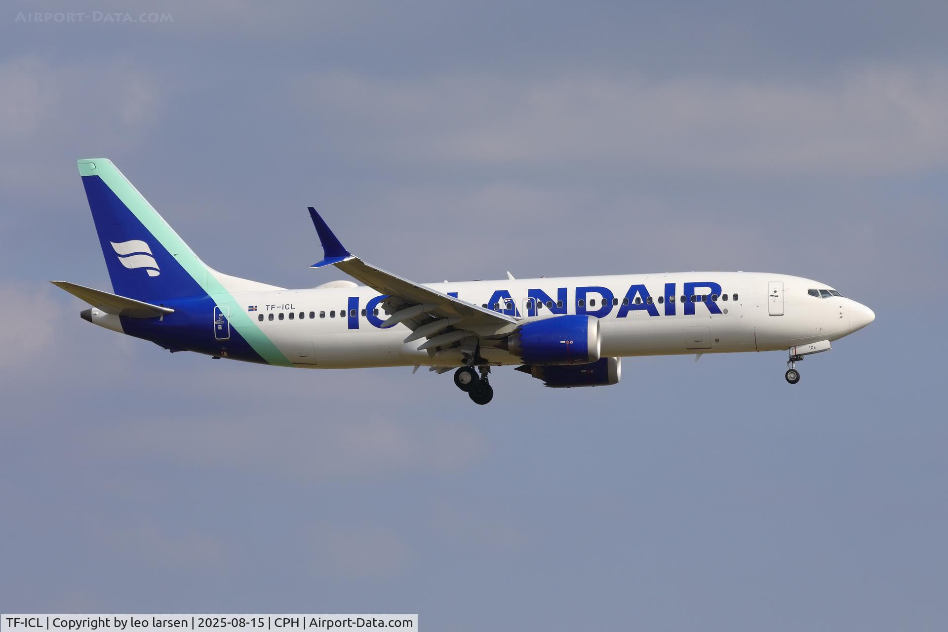 TF-ICL, 2019 Boeing 737-8 MAX C/N 60009, Copenhagen 15.8.2025