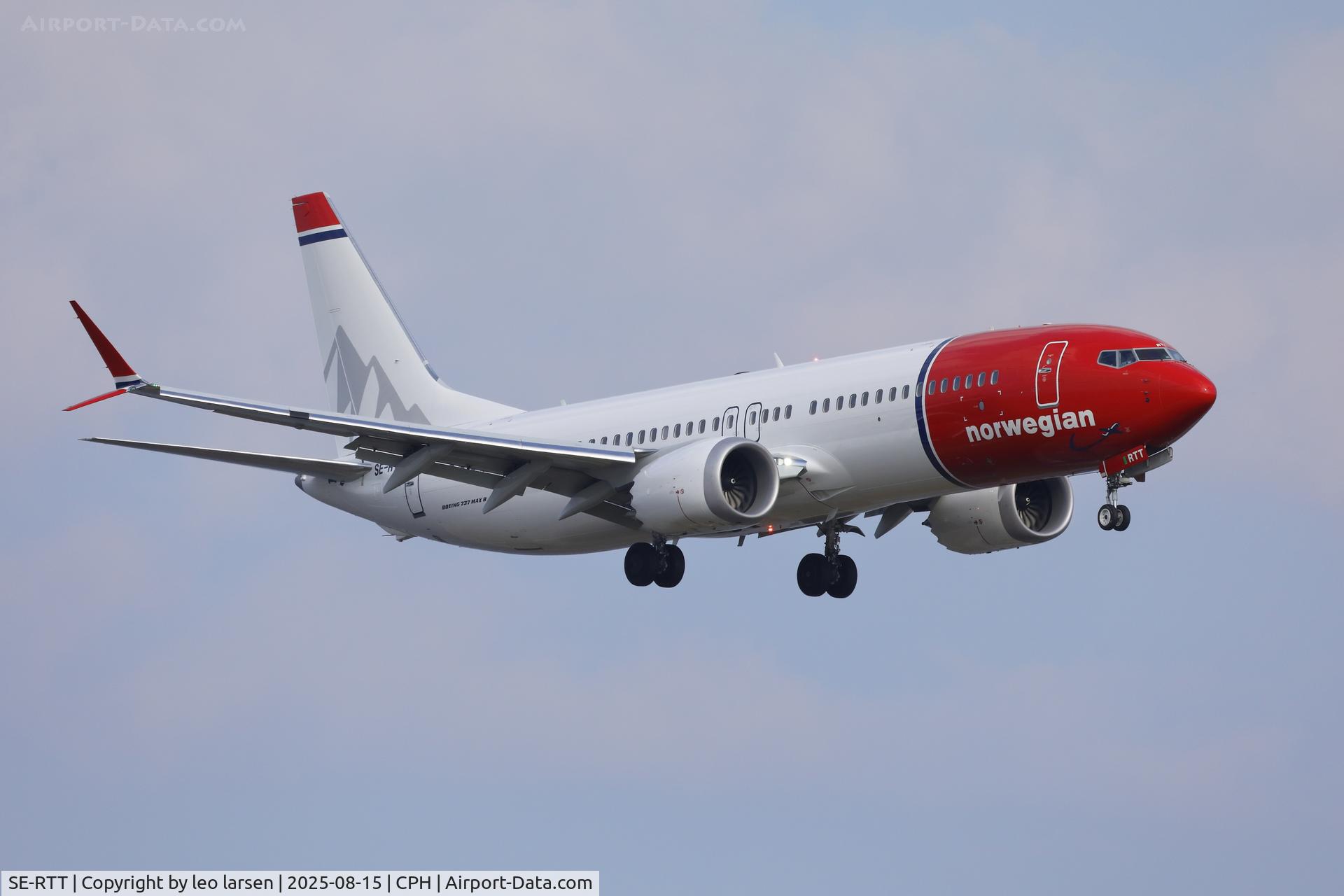 SE-RTT, 2025 Boeing B-737-8 Max C/N 43569, Copenhagen 15.8.2025