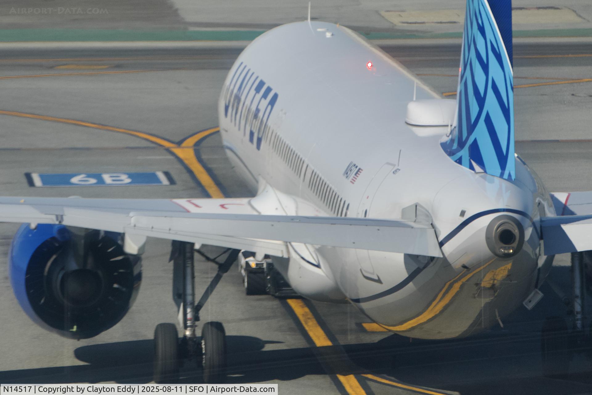 N14517, 2024 Airbus A321-271NX C/N 12101, Sky Terrace SFO 2025