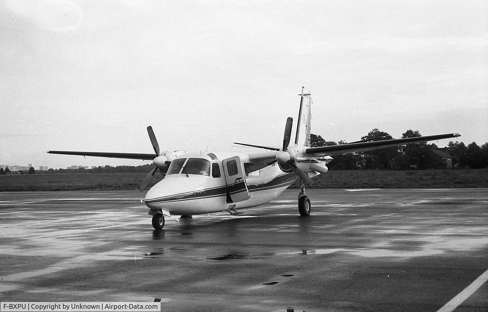 F-BXPU, Aero Commander 681 Hawk Commander C/N 6045, Photo taken sometime in the late 70s early 80s in Rennes airport.
