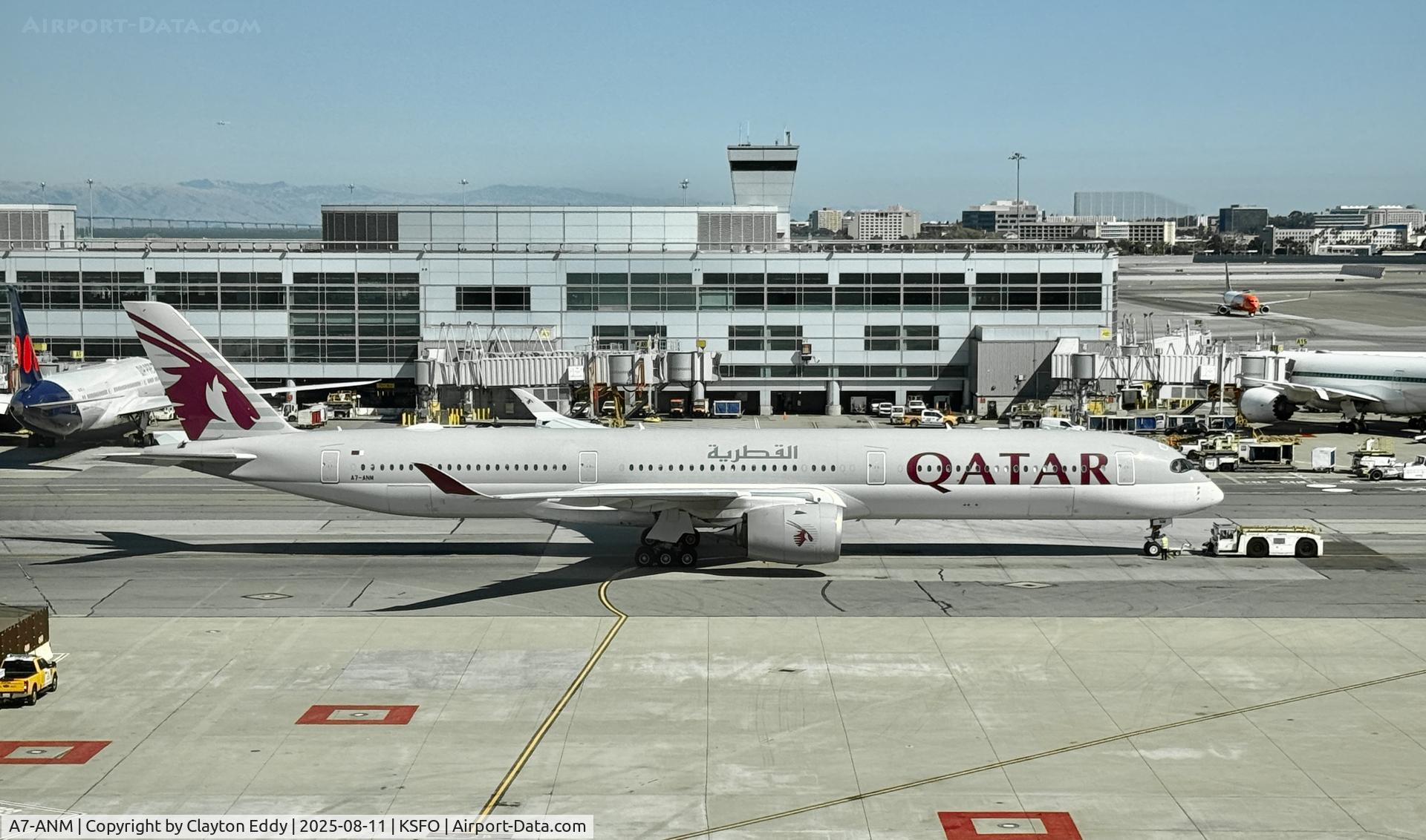 A7-ANM, 2019 Airbus A350-1041 C/N 350, SFO 2025