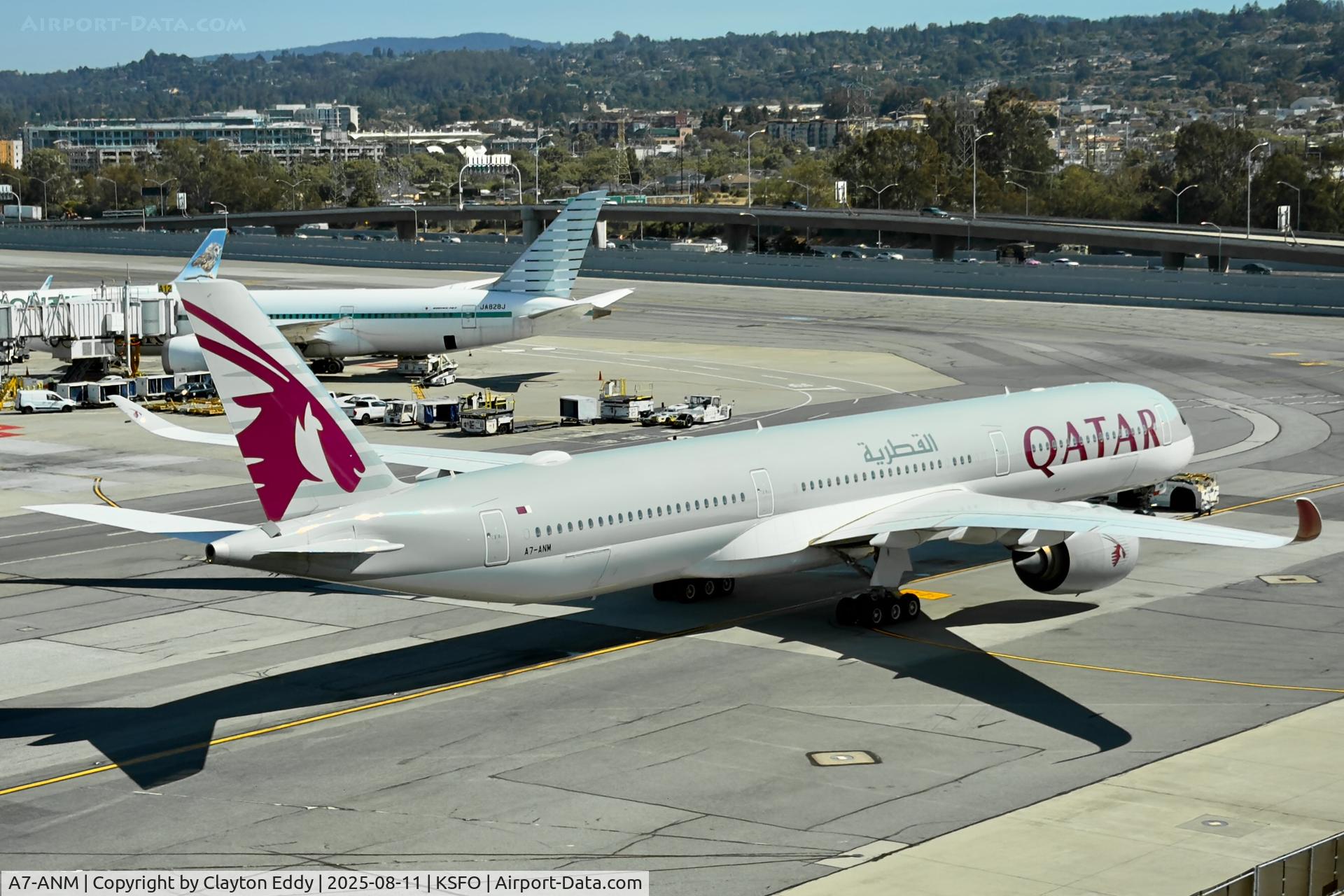 A7-ANM, 2019 Airbus A350-1041 C/N 350, SFO 2025