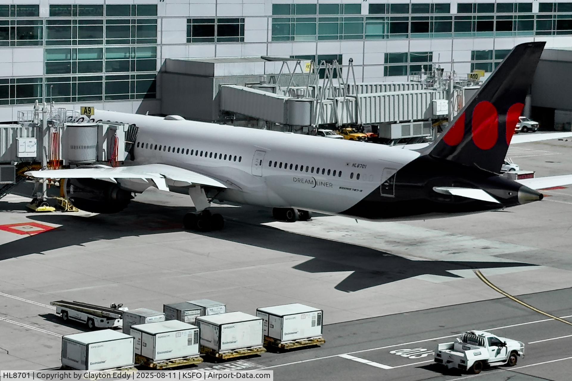 HL8701, 2016 Boeing 787-9 Dreamliner C/N 37307, SFO 2025