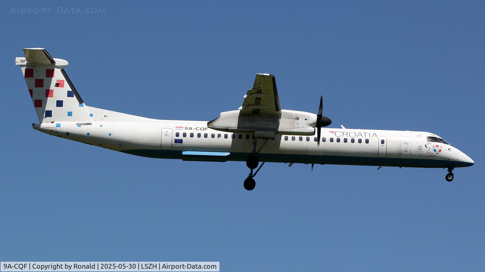 9A-CQF, 2010 De Havilland Canada DHC-8-402Q Dash 8 C/N 4301, at zrh