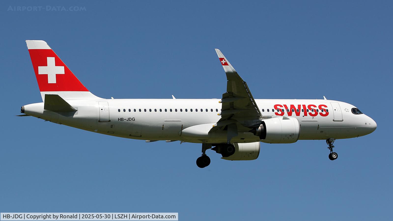 HB-JDG, 2024 Airbus A320-271N C/N 11911, at zrh