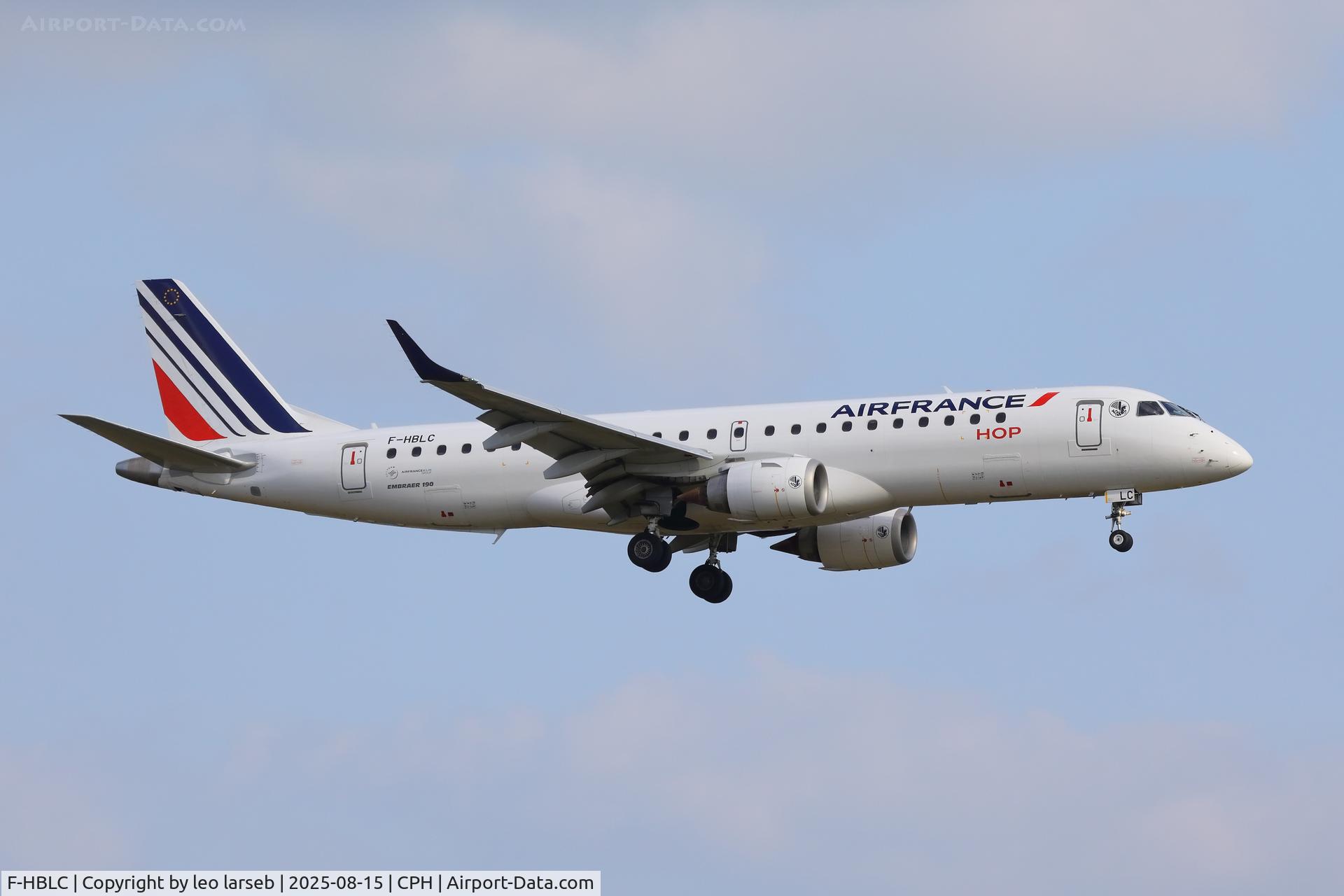 F-HBLC, 2007 Embraer 190AR (ERJ-190-100IGW) C/N 19000080, Copenhagen 15.8.2025 L/D R-22L