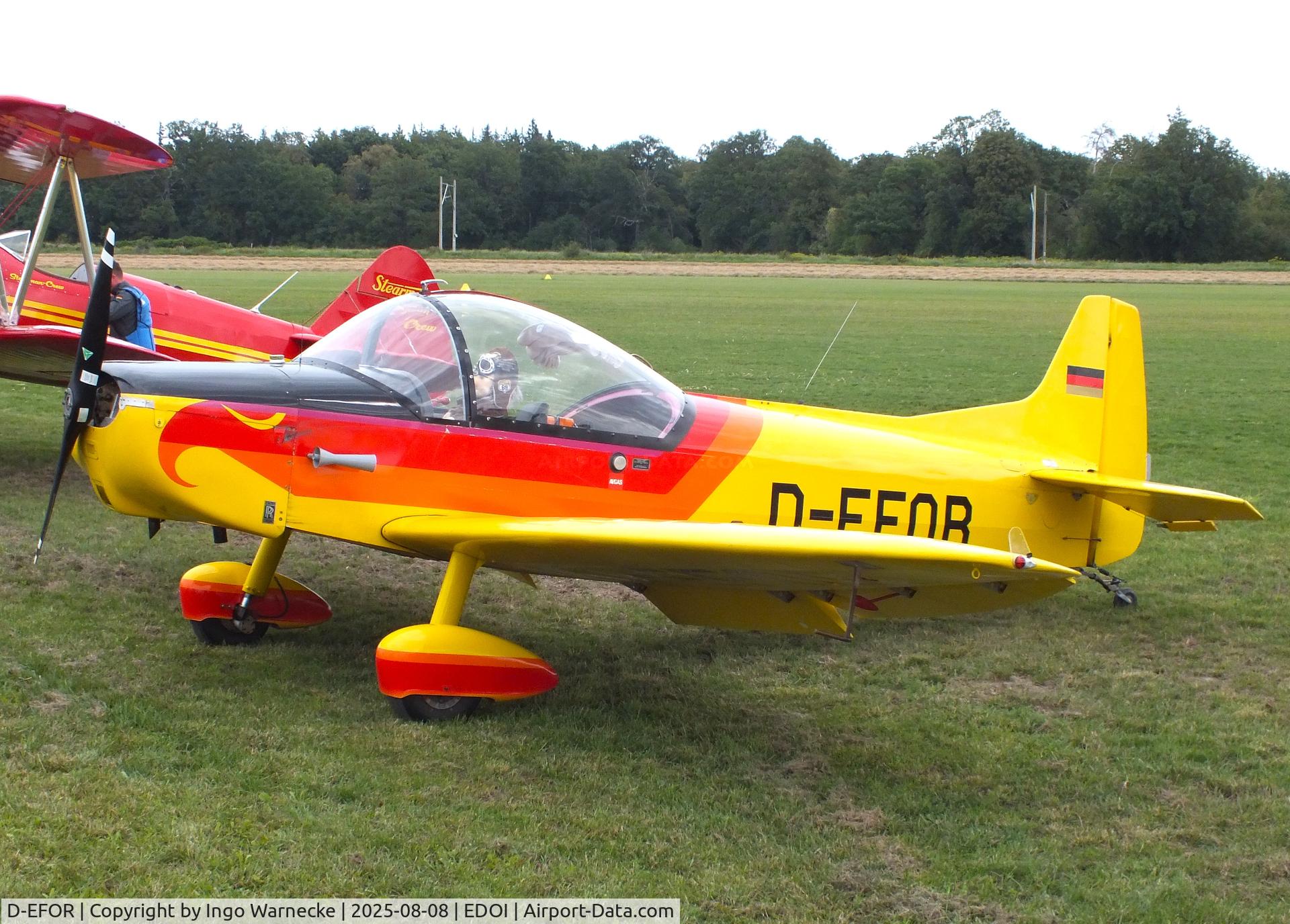 D-EFOR, 1962 Binder CP-301S Smaragd C/N 107, Binder CP-301S Smaragd at Bienenfarm airfield during the 2025 Quax Bücker-Treffen (Bücker-Meeting) and Vintage Aerobatic World Championships