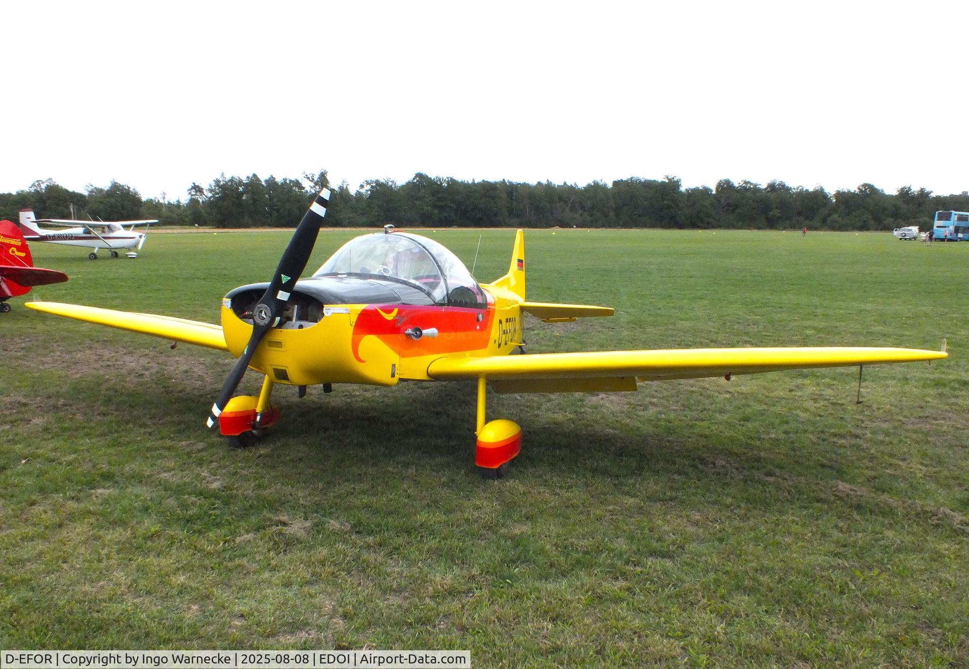 D-EFOR, 1962 Binder CP-301S Smaragd C/N 107, Binder CP-301S Smaragd at Bienenfarm airfield during the 2025 Quax Bücker-Treffen (Bücker-Meeting) and Vintage Aerobatic World Championships