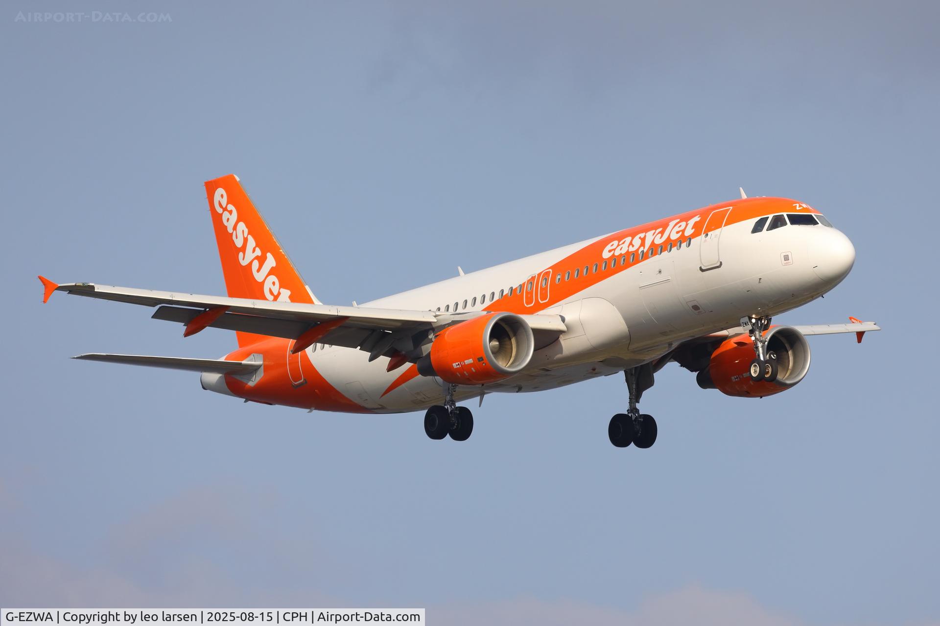 G-EZWA, 2012 Airbus A320-214 C/N 5201, Copenhagen 15.8.2025