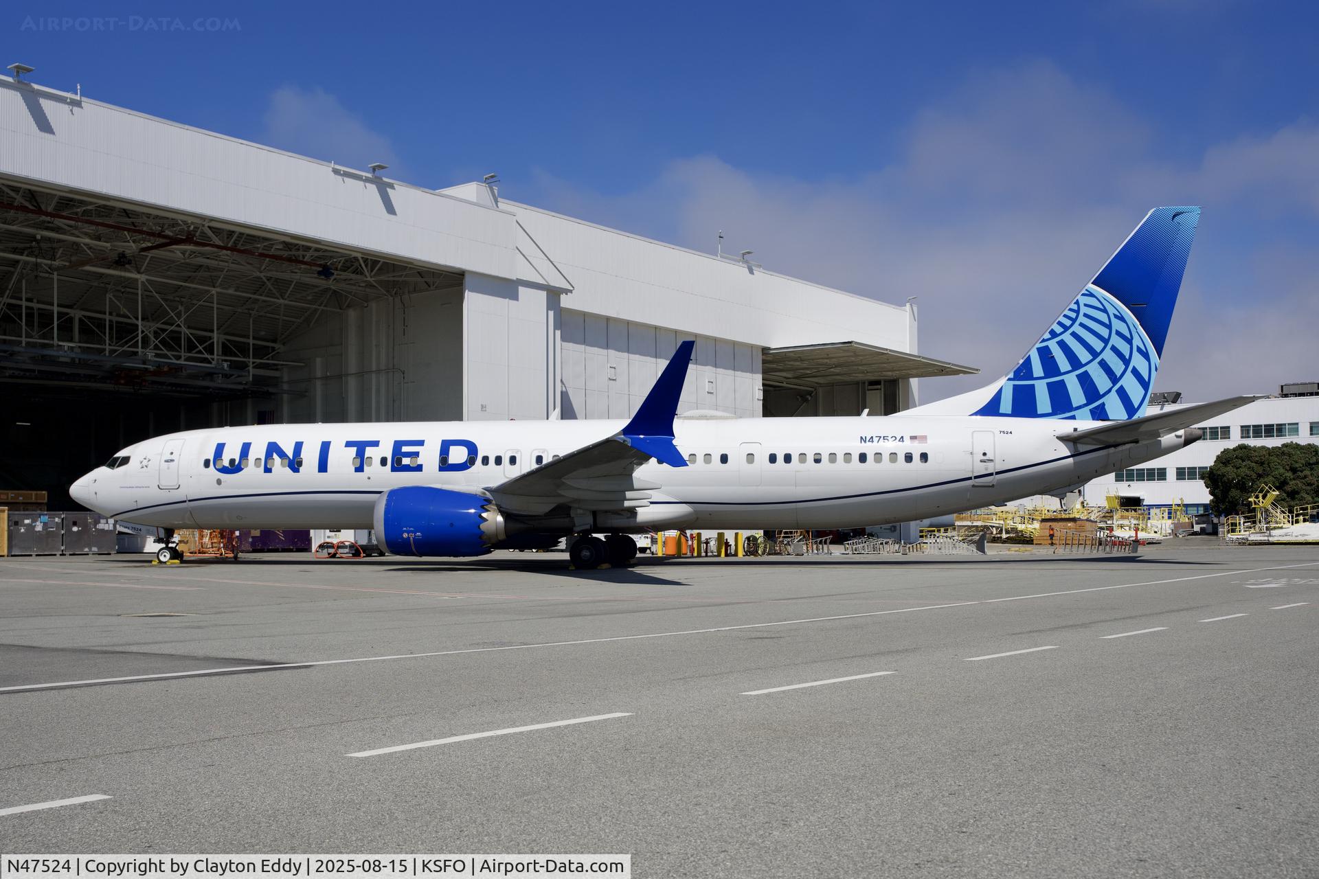 N47524, 2019 Boeing 737-9 MAX C/N 64501, SFO 2025