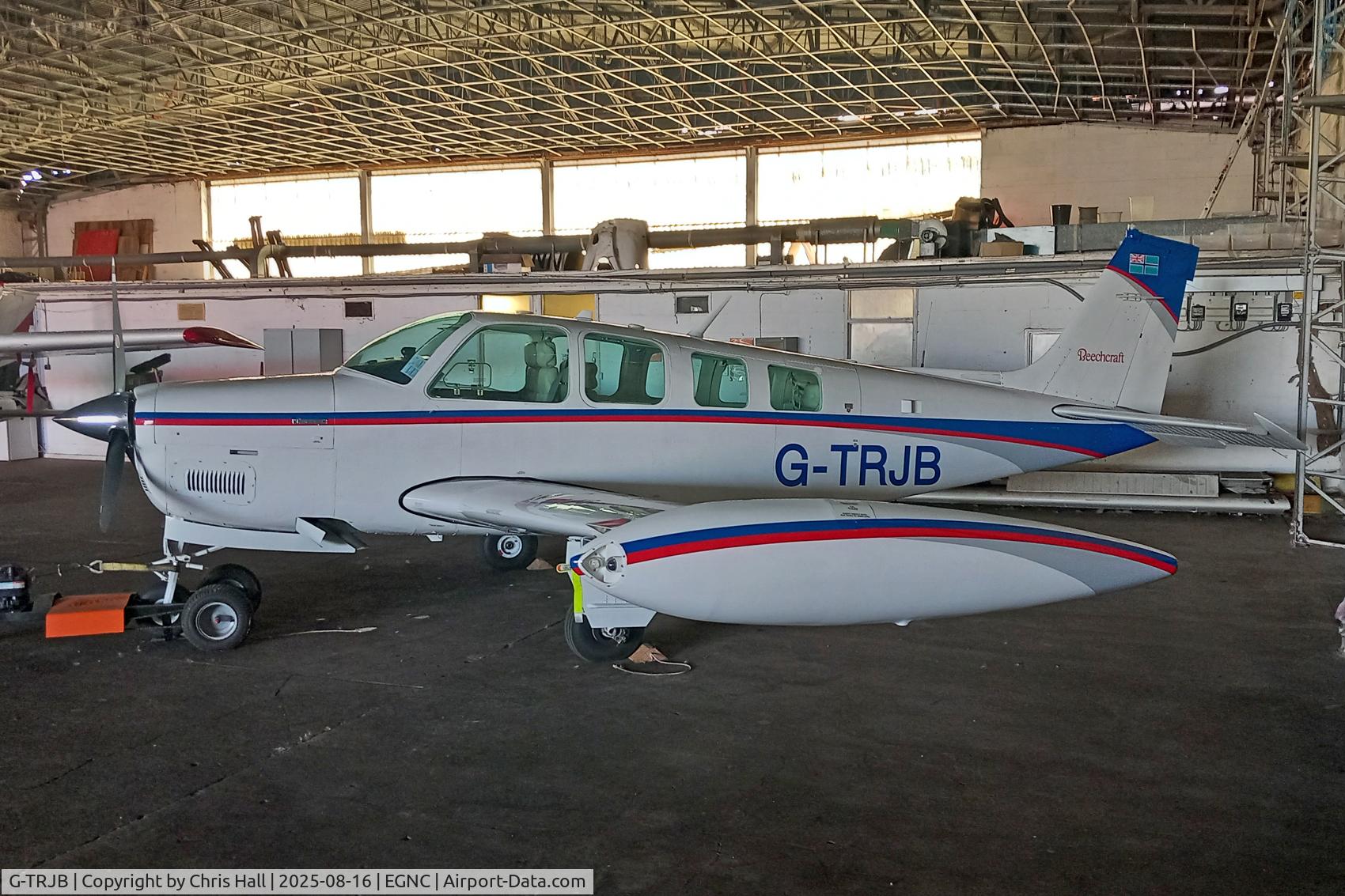 G-TRJB, 1992 Beech A36 Bonanza 36 C/N E-2719, Carlisle Lake District Airport