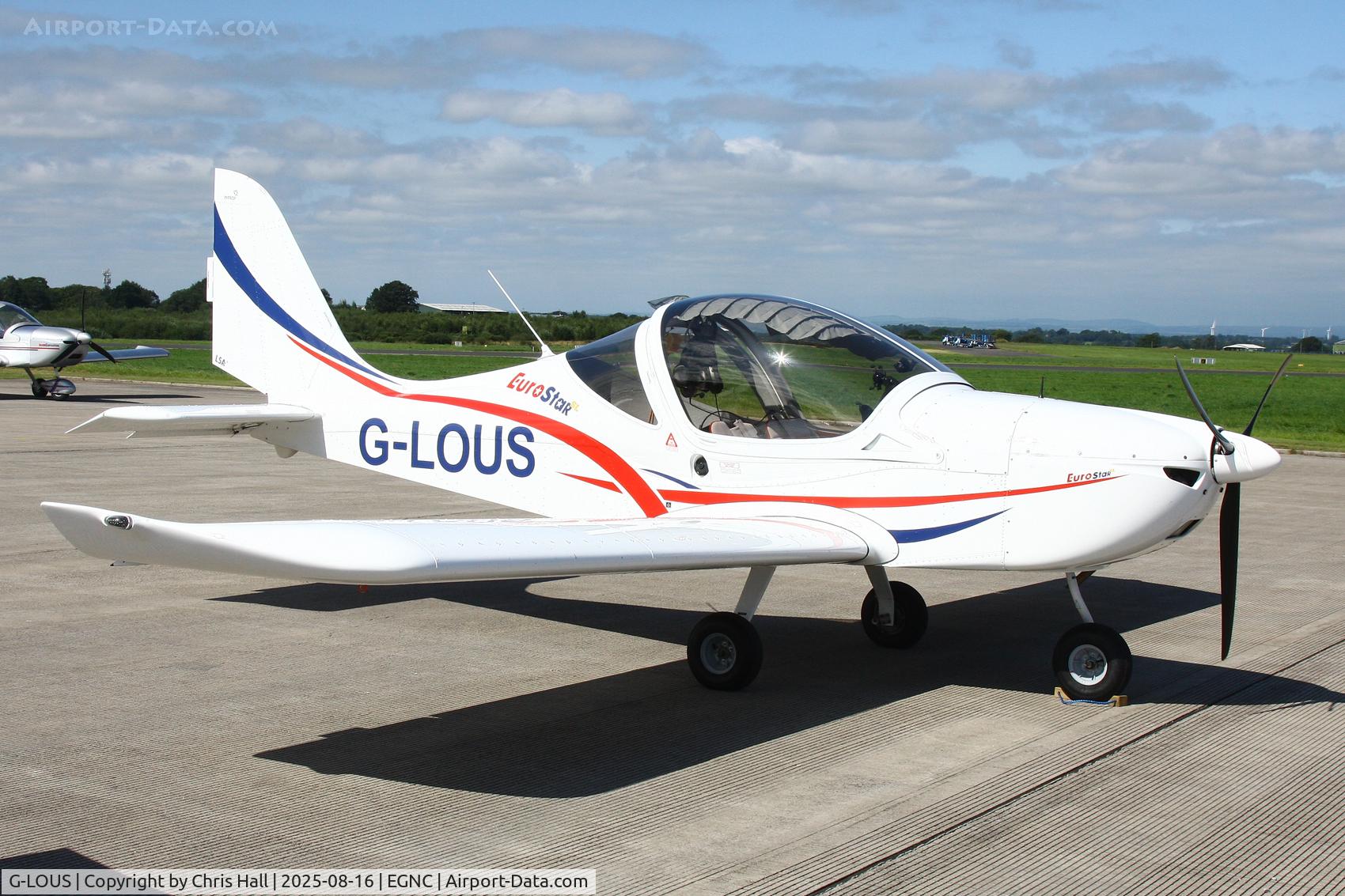 G-LOUS, 2016 Evektor EV-97 Eurostar SL C/N 2016-4234, Carlisle Lake District Airport