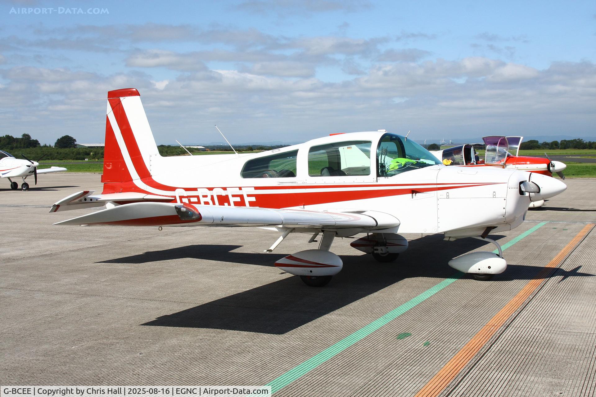 G-BCEE, 1974 Grumman American AA-5 Traveler C/N AA5-0571, Carlisle Lake District Airport
