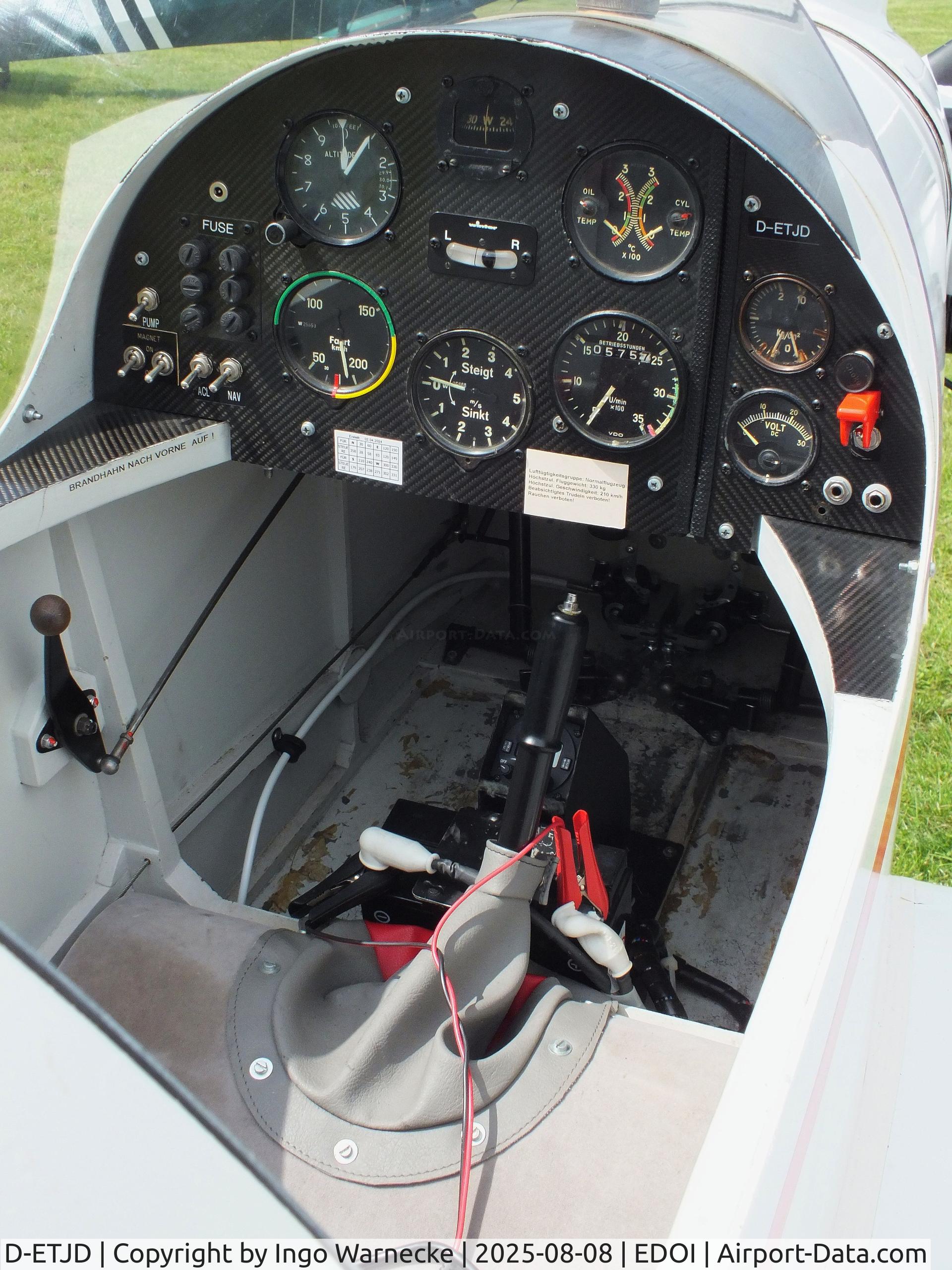 D-ETJD, Druine (Stark) D.31D-1 Turbulent C/N 133, Druine (Stark) D.31D-1 Turbulent at Bienenfarm airfield during the 2025 Quax Bücker-Treffen (Bücker-Meeting) and Vintage Aerobatic World Championships #c