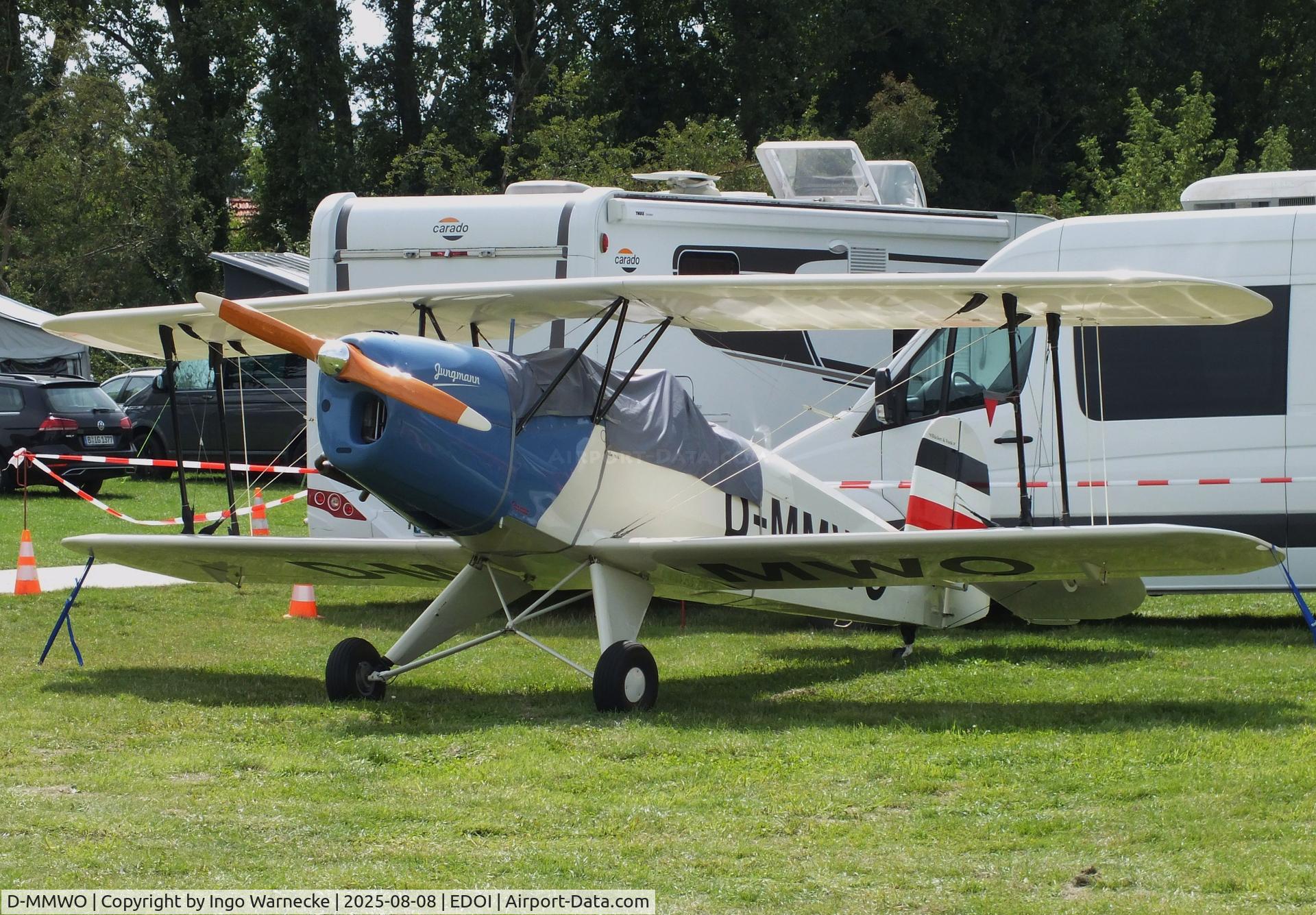 D-MMWO, Funk (Podesva) FK 131 Jungmann C/N not found_D-MMWO, Funk (Podesva) FK 131 Jungmann (Bü 131A with Walter Mikron III C engine) at Bienenfarm airfield during the 2025 Quax Bücker-Treffen (Bücker-Meeting) and Vintage Aerobatic World Championships