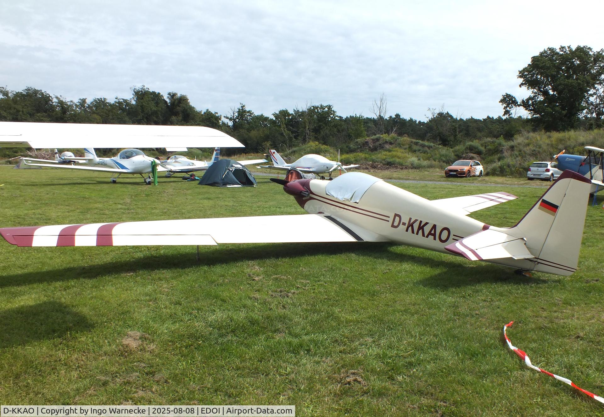 D-KKAO, 1967 Sportavia-Putzer RF-4D C/N 4025, Sportavia-Pützer RF-4D at Bienenfarm airfield during the 2025 Quax Bücker-Treffen (Bücker-Meeting) and Vintage Aerobatic World Championships