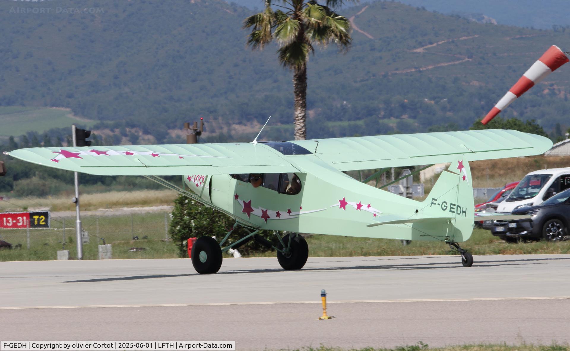 F-GEDH, Piper PA-18A-150 Super Cub C/N 18490, Hyeres airbase anniversary, june 2025