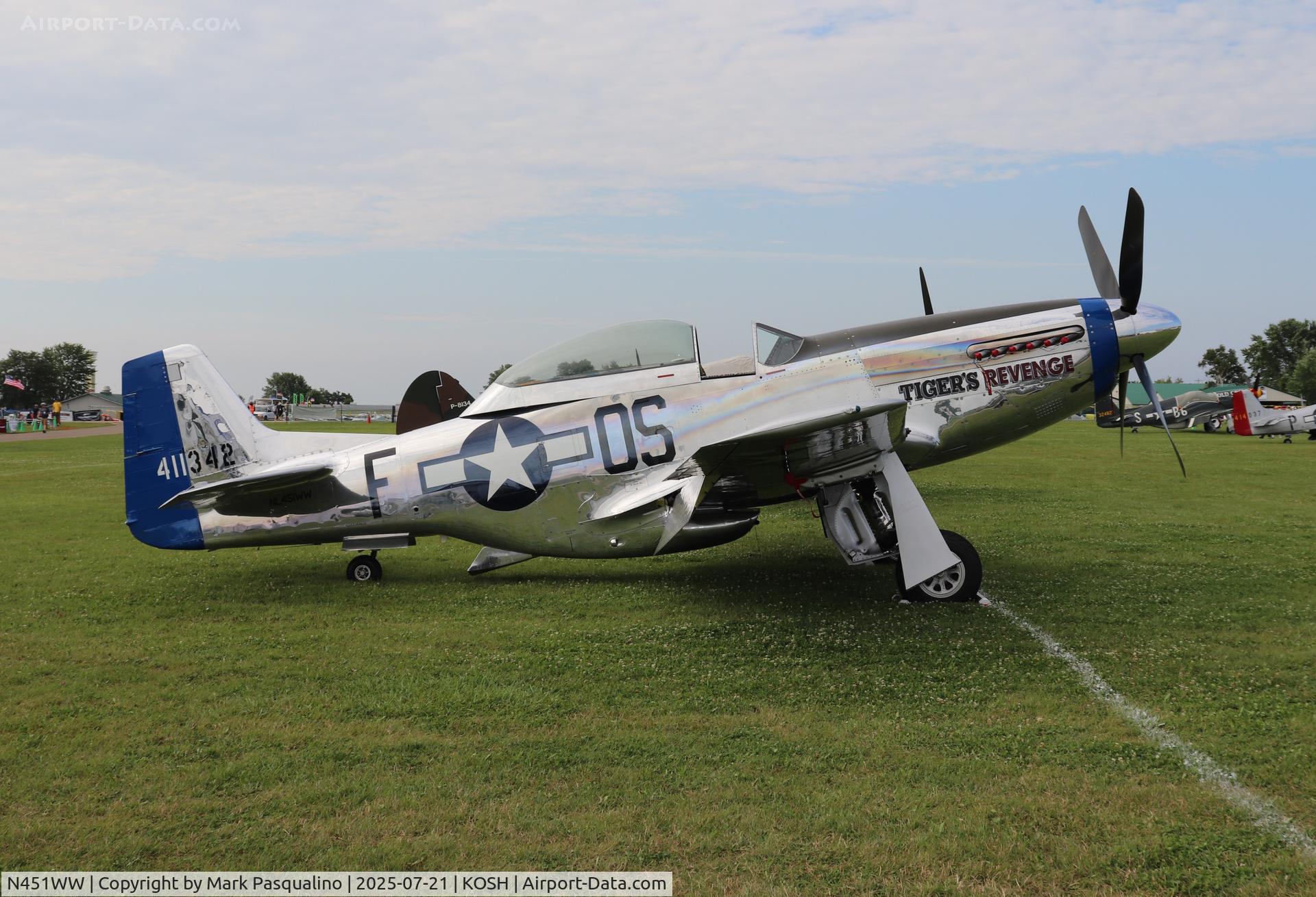 N451WW, 1945 North American P-51D-20-NT C/N 44-12858, North American P-51D