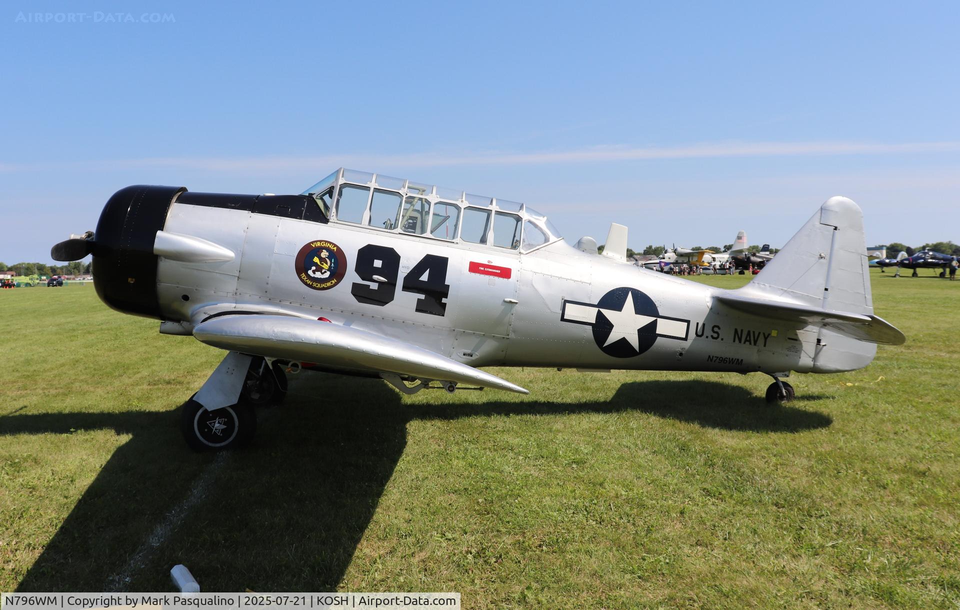 N796WM, 1943 North American AT-6D Texan C/N 88-15328, North American AT-6D