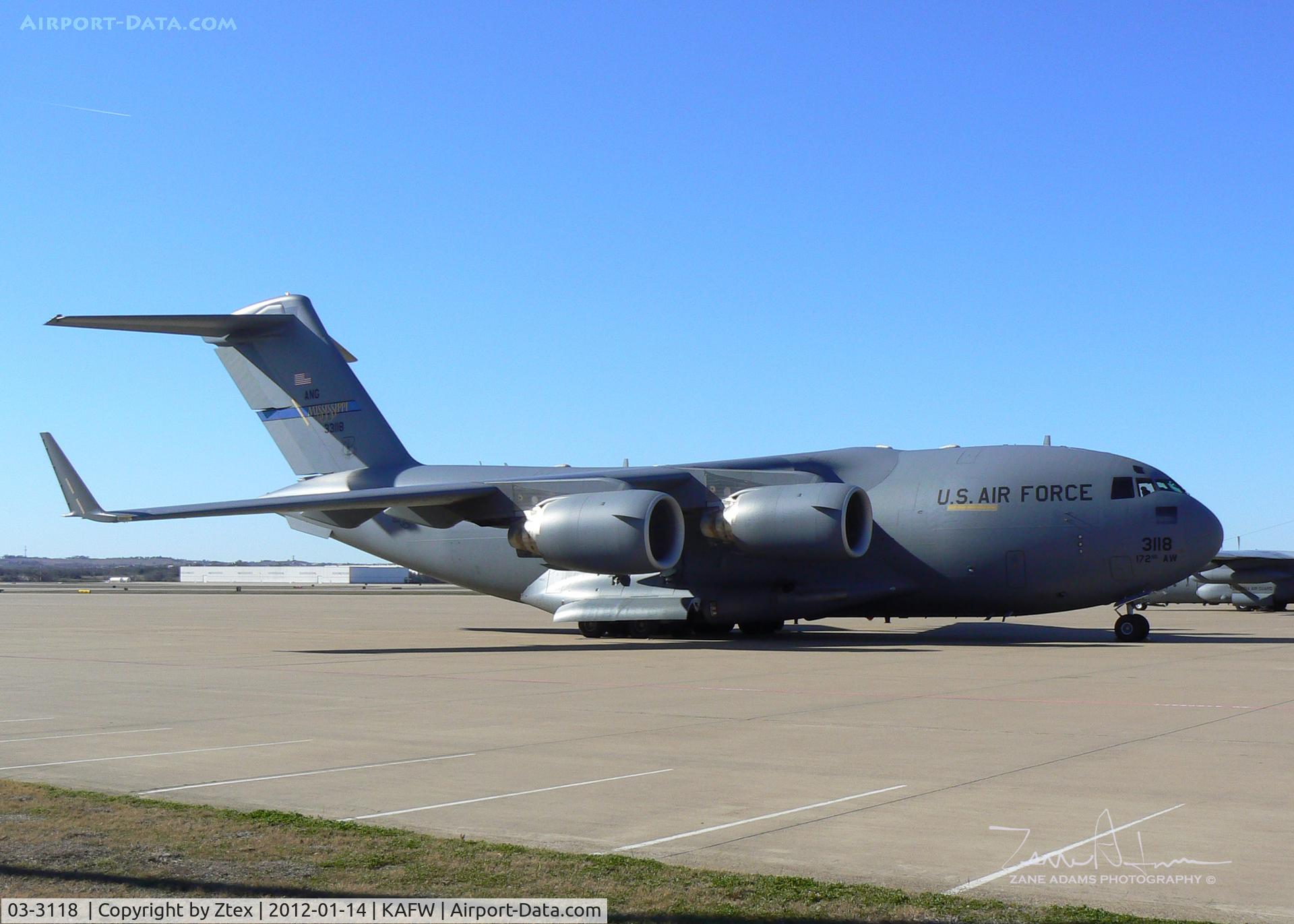  03-3118 , , USAF C-17 at Alliance Fort Worth 