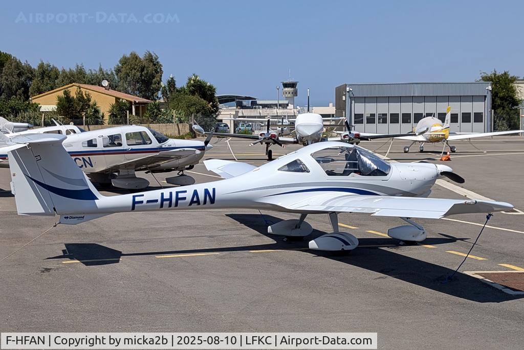 F-HFAN, Diamond DA-20 Katana C/N 20210, Parked