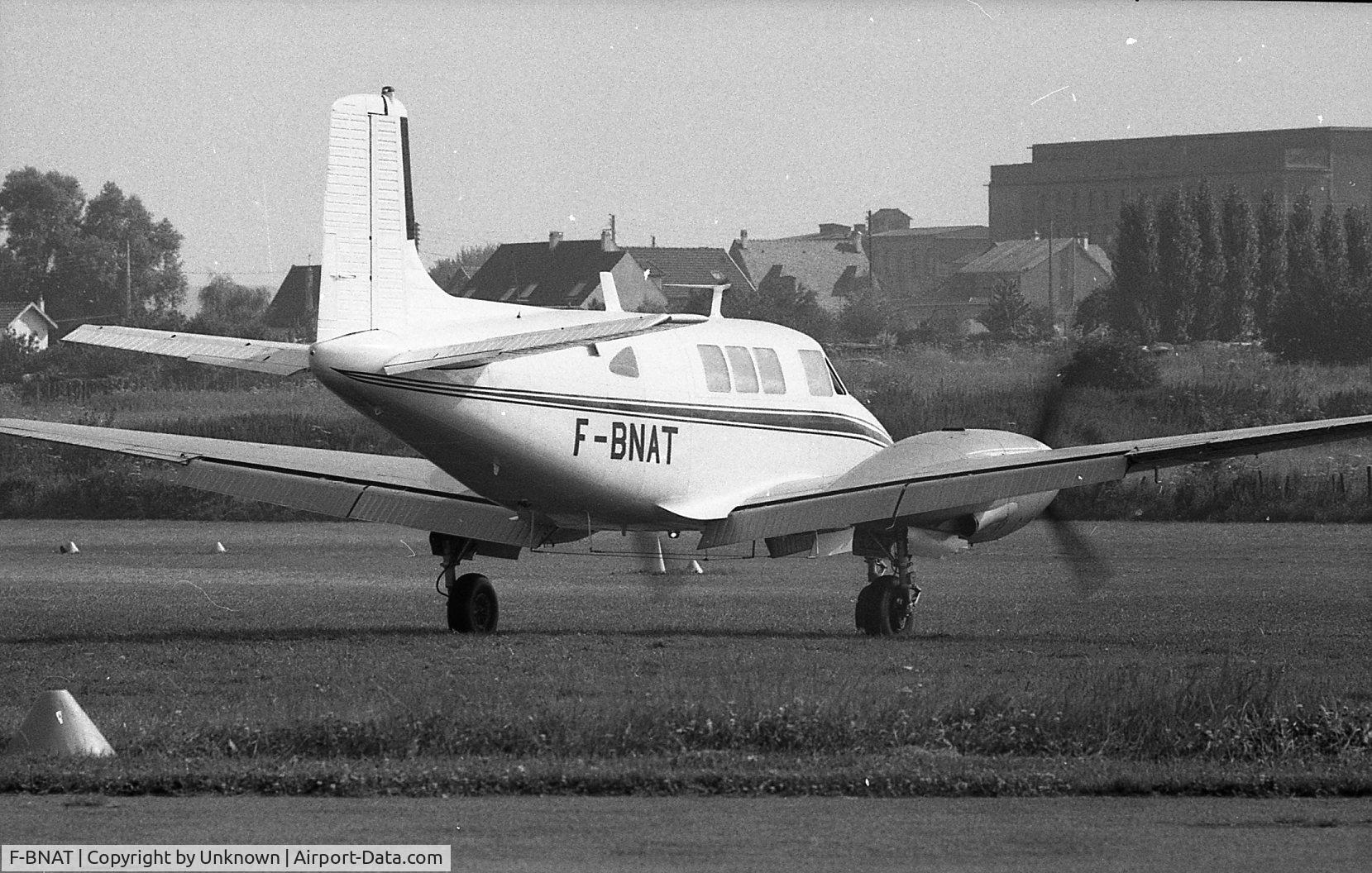 F-BNAT, 1961 Beech 65 Queen Air C/N LC-74, Photo taken in Rennes airport sometime in the late 70s.