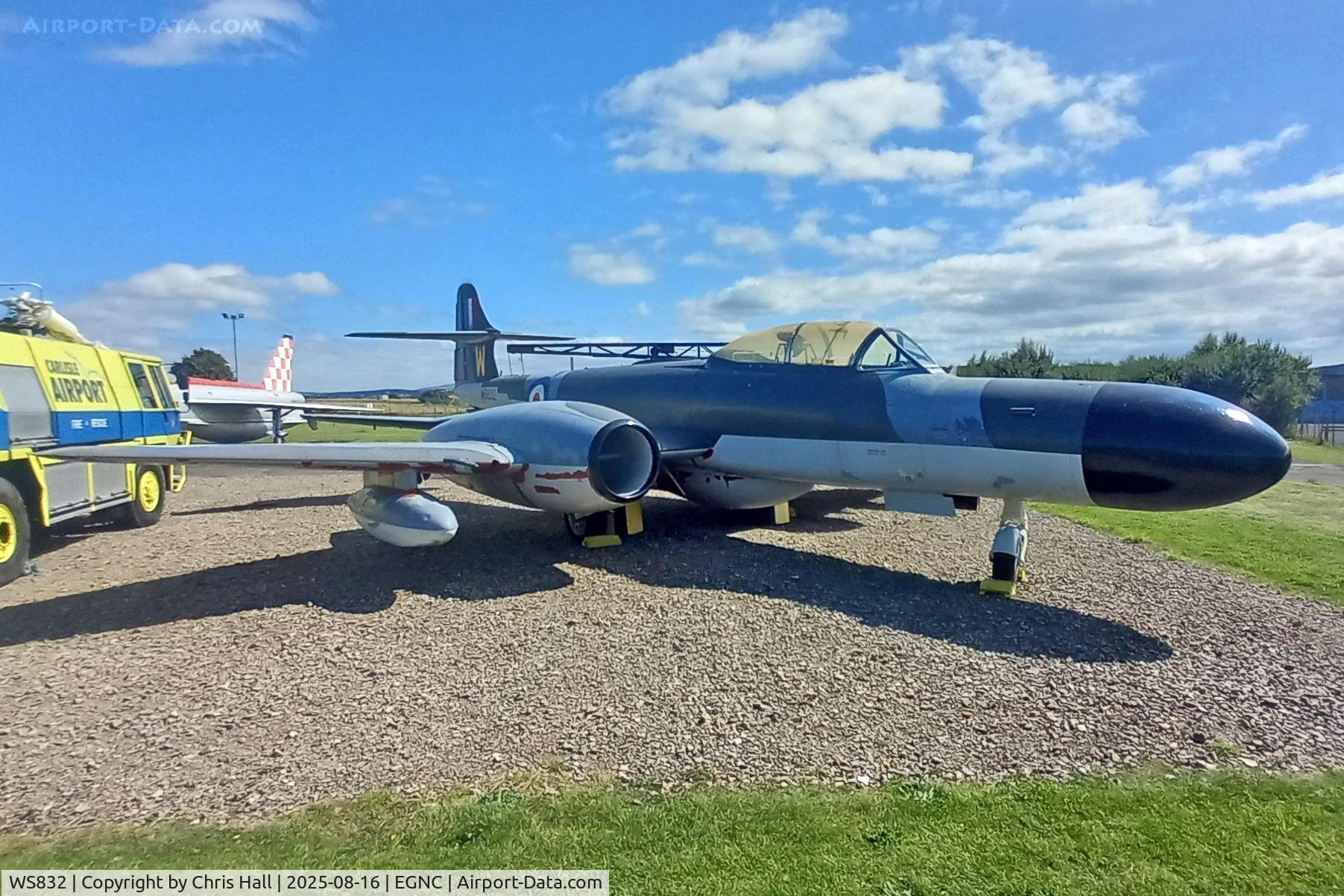 WS832, 1954 Gloster Meteor NF.14 C/N Not found WS832, Solway Aviation Museum