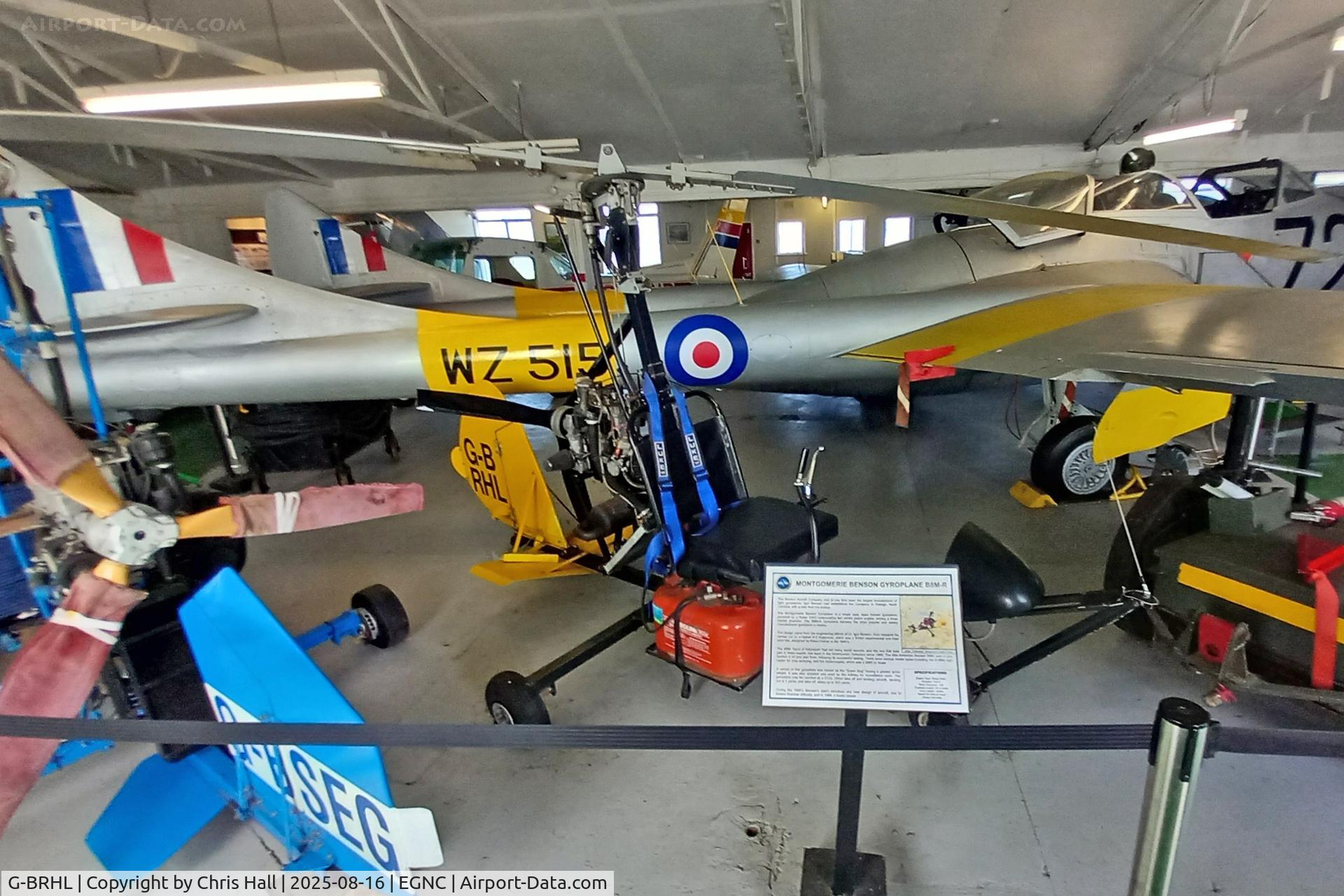 G-BRHL, 1989 Montgomerie-Bensen B-8M Gyrocopter C/N PFA G/01A-1123, Solway Aviation Museum