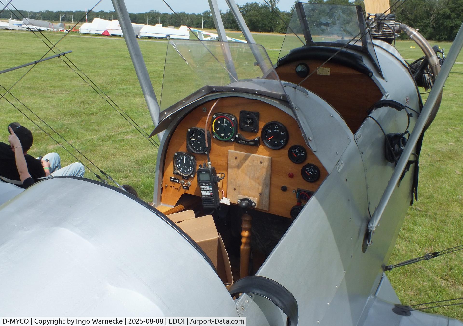 D-MYCO, Flugtechnik Herringhausen Vagabund C/N 15, Flugtechnik Herringhausen Vagabund at Bienenfarm airfield during the 2025 Quax Bücker-Treffen (Bücker-Meeting) and Vintage Aerobatic World Championships #c
