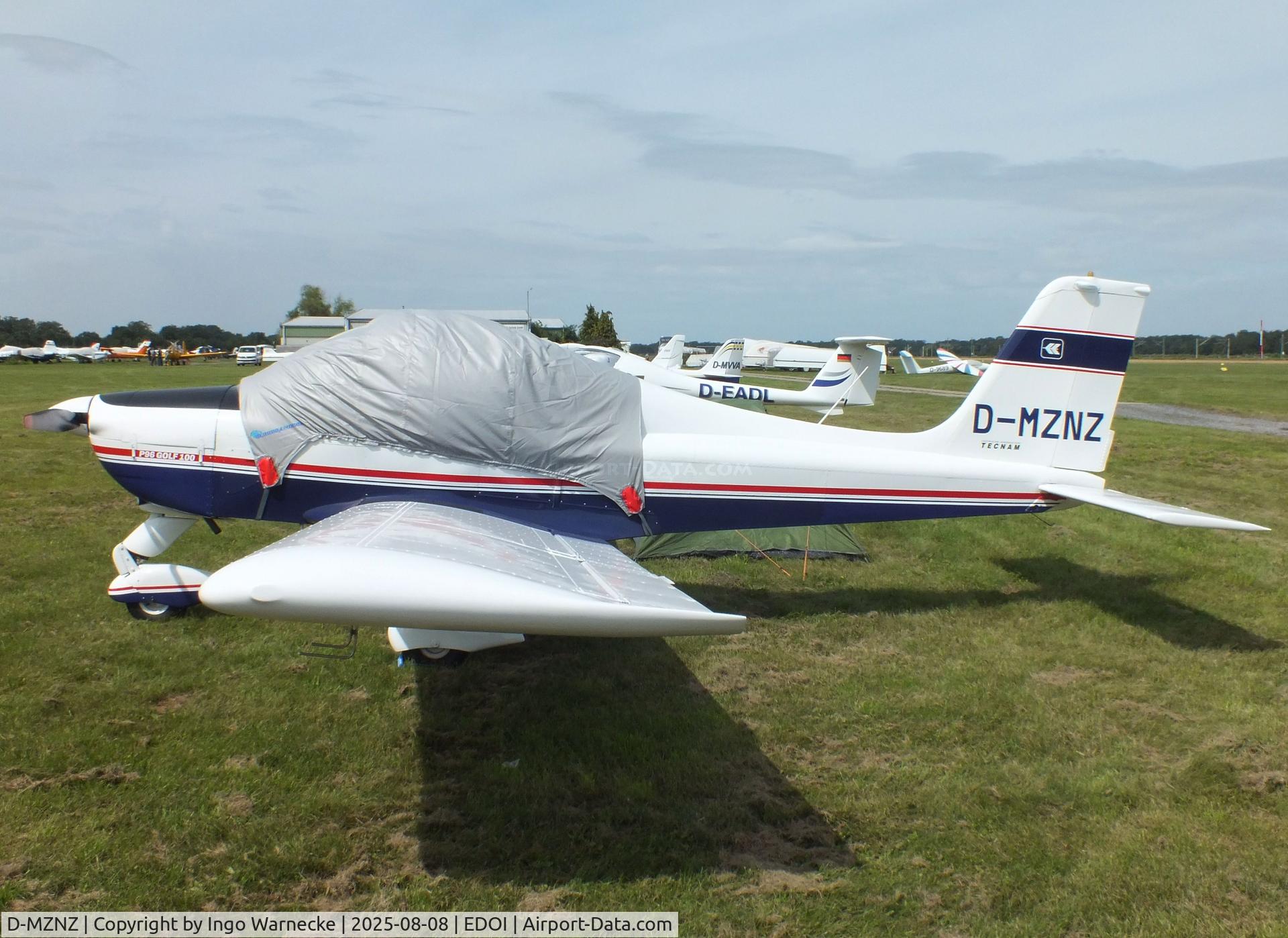 D-MZNZ, Tecnam P-96 Golf 100 C/N 108, Tecnam P-96 Golf 100 at Bienenfarm airfield during the 2025 Quax Bücker-Treffen (Bücker-Meeting) and Vintage Aerobatic World Championships