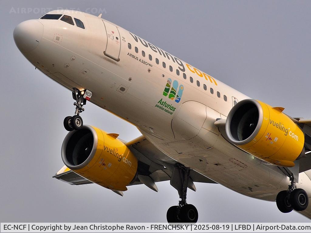 EC-NCF, 2019 Airbus A320-271N C/N 8674, Barcelona (BCN)	Paris (CDG)	VY8240