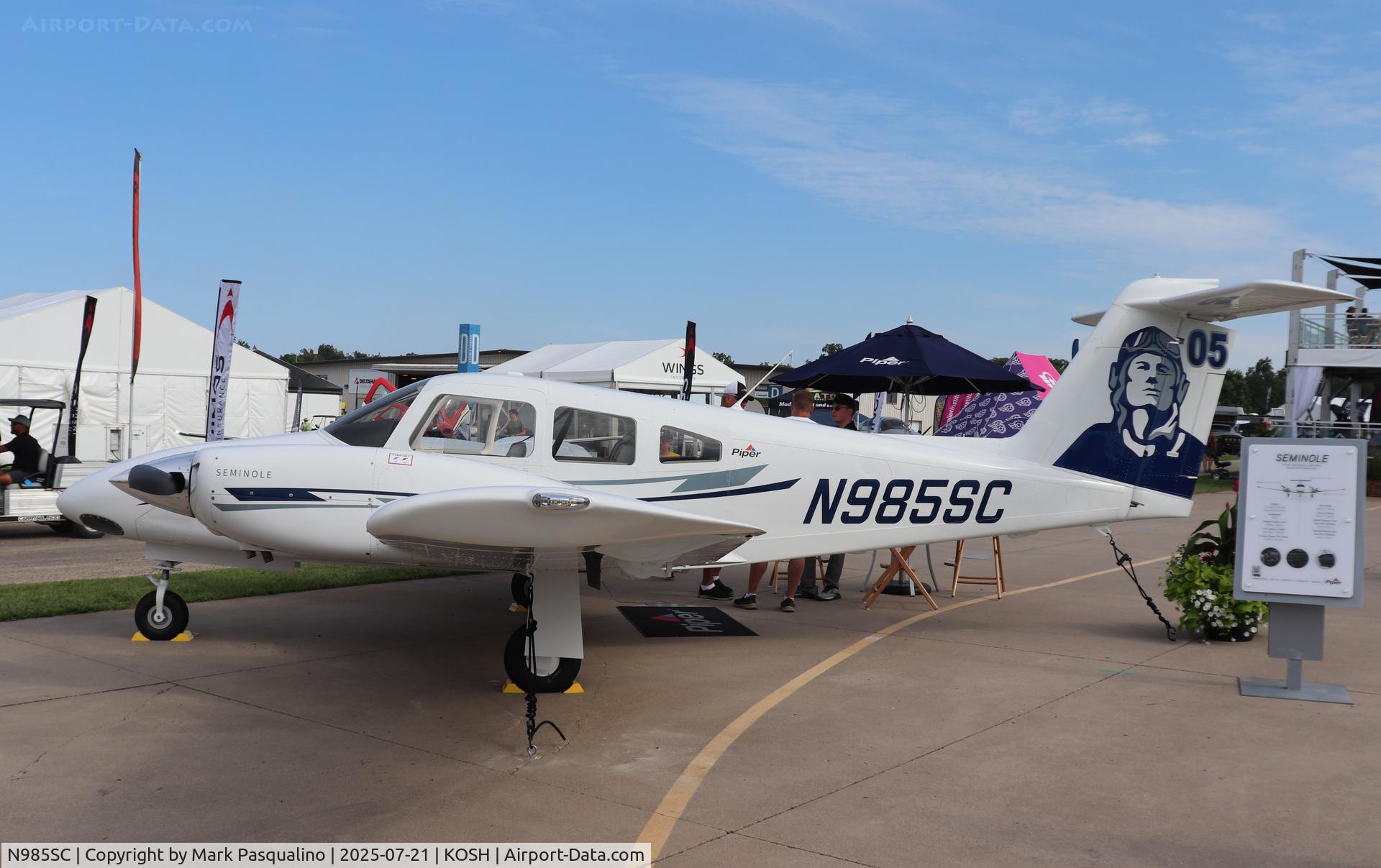 N985SC, 2025 Piper PA-44-180 Seminole C/N 4496605, Piper PA-44-180