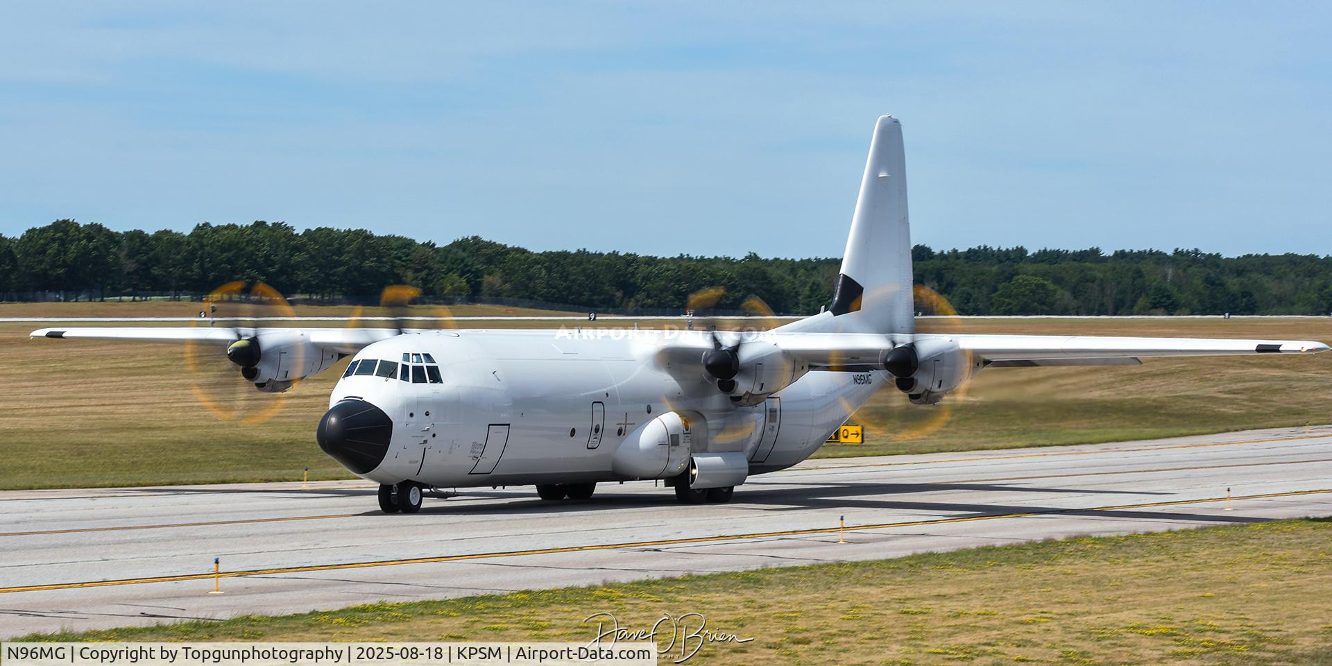 N96MG, 2020 Lockheed Martin LM-100J Super Hercules C/N 382-5889, after a quick stop to clear customs and top off fuel, SANDSTONE14 taxis to RW34