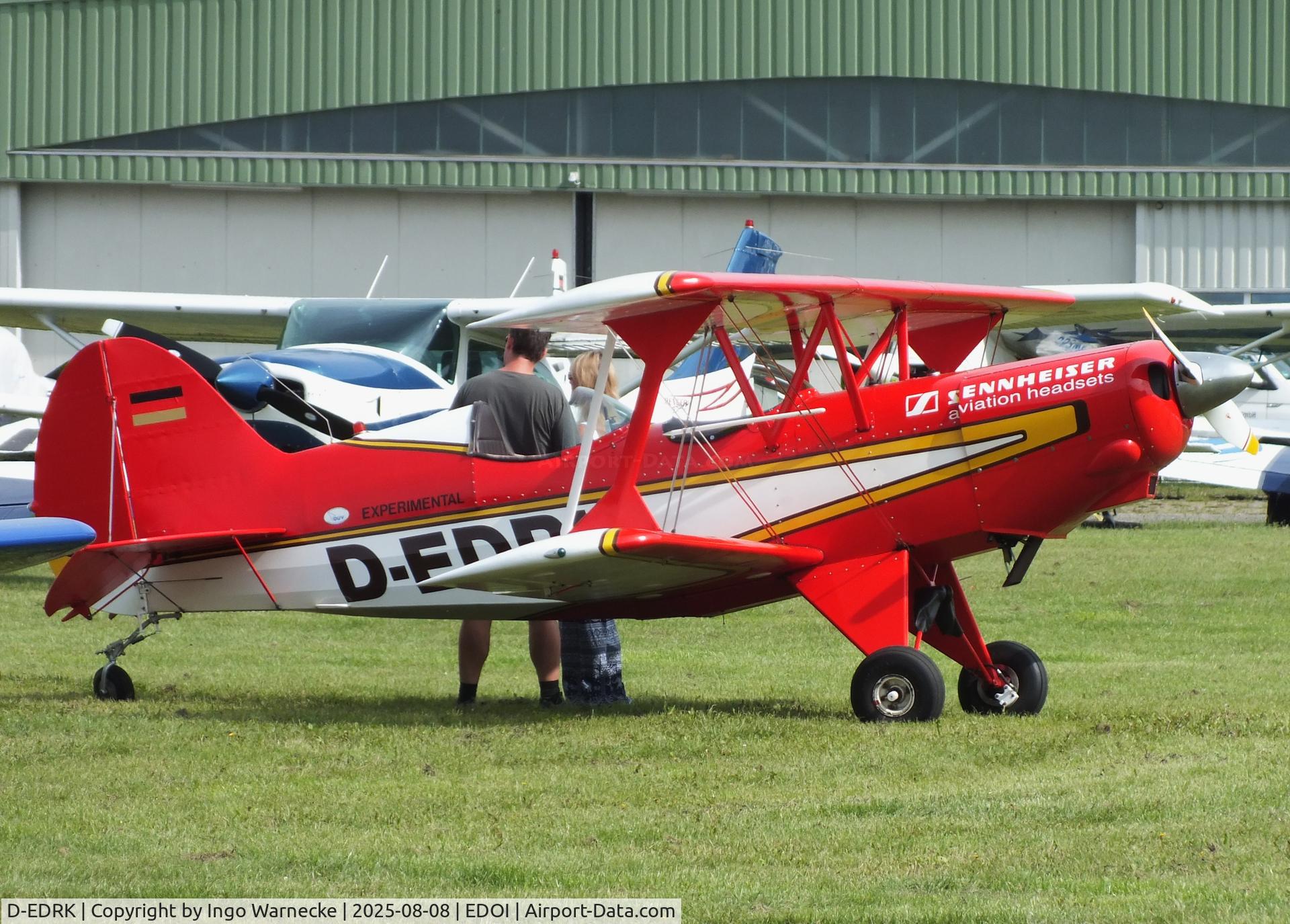 D-EDRK, EAA Acro Sport II C/N 1654, EAA Acro Sport II at Bienenfarm airfield during the 2025 Quax Bücker-Treffen (Bücker-Meeting) and Vintage Aerobatic World Championships
