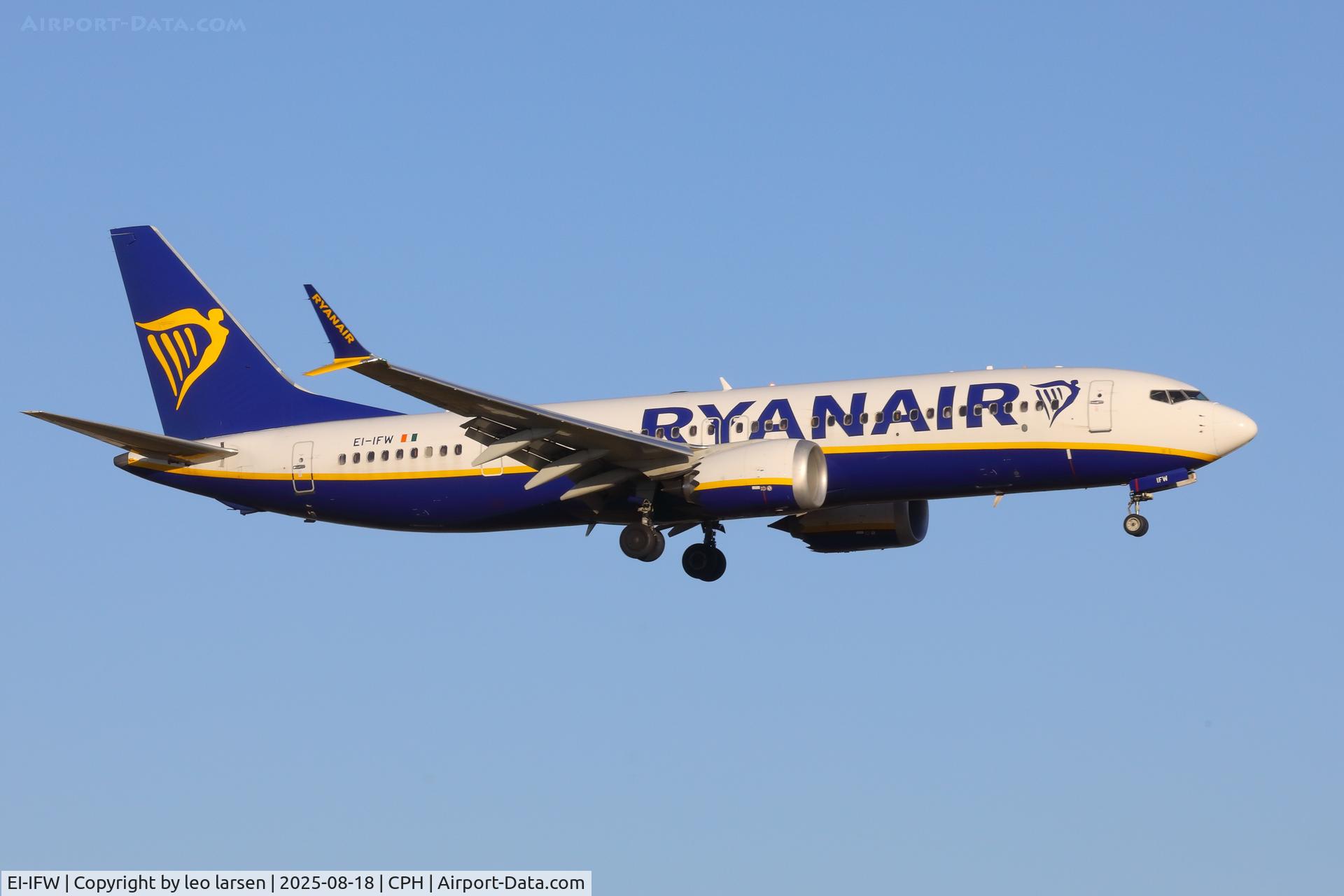 EI-IFW, 2023 Boeing 737-8-200 MAX C/N 62344, Copenhagen 18.8.2025