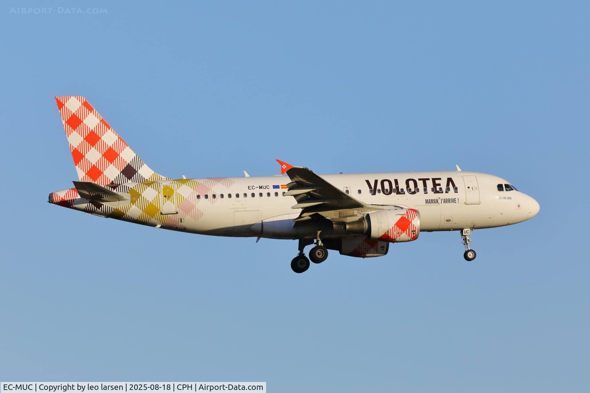 EC-MUC, 2004 Airbus A319-111 C/N 2122, Copenhagen 18.8.2025