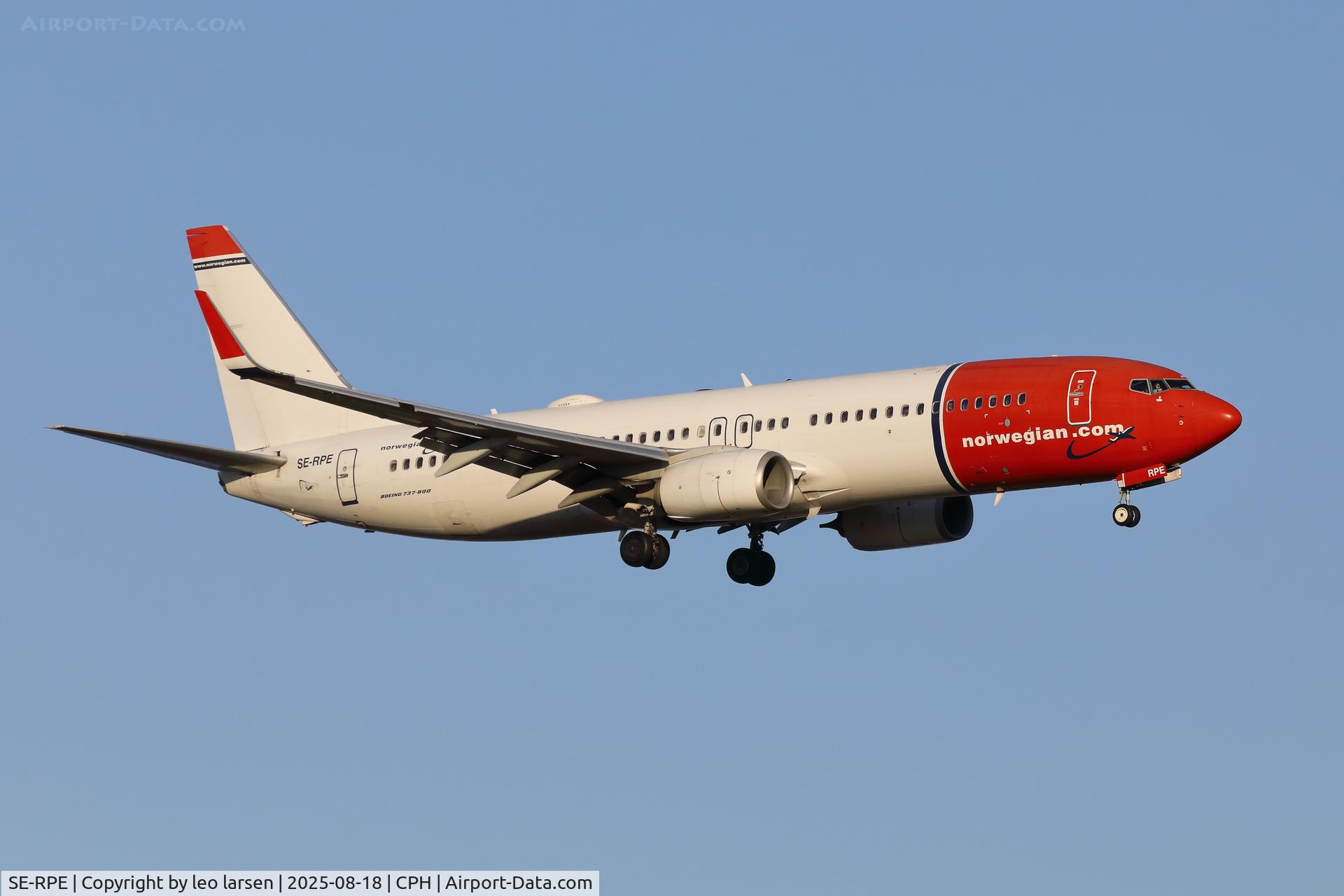 SE-RPE, 2016 Boeing 737-8JP C/N 42074, Copenhagen 18.8.2025